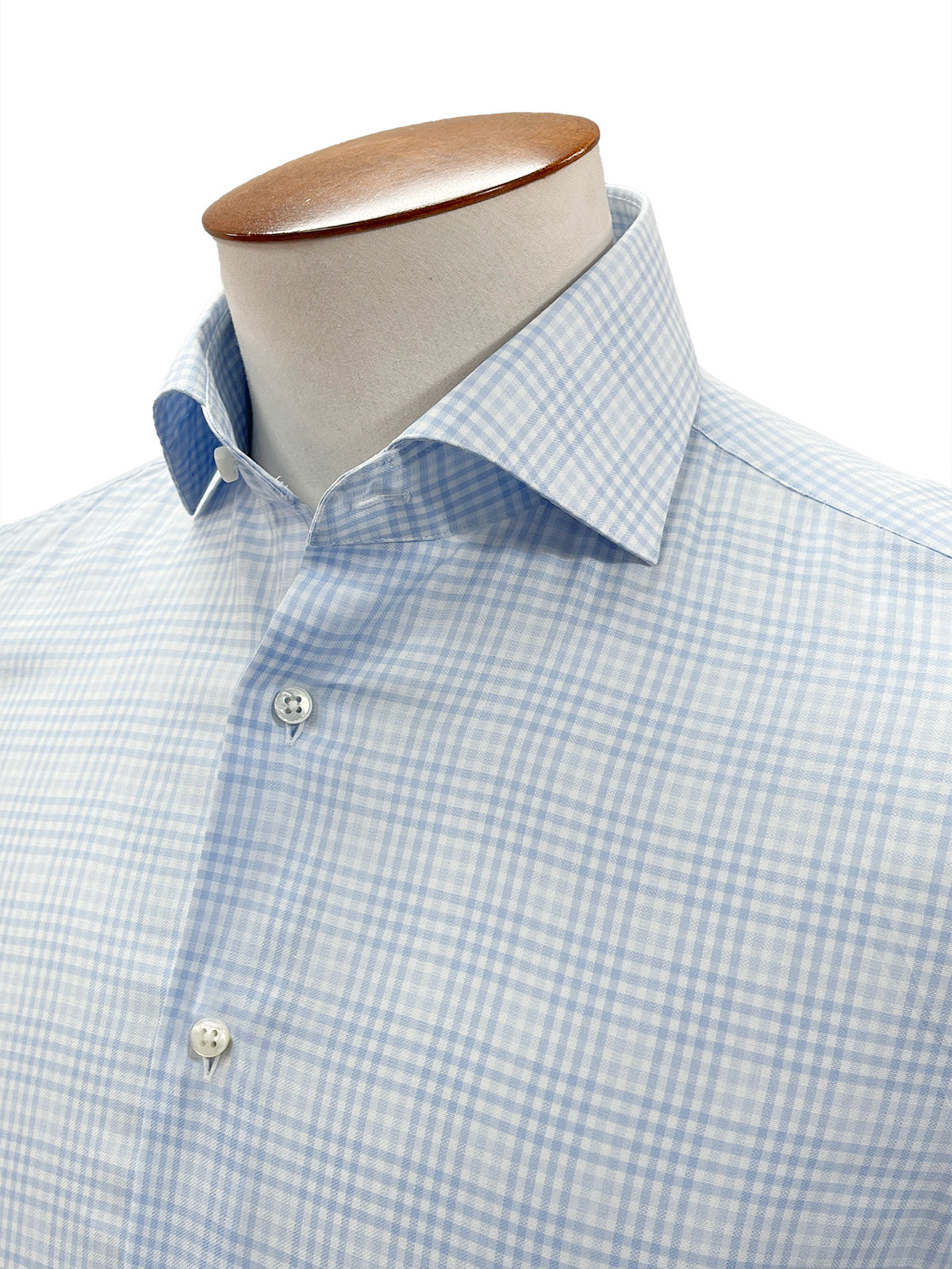 Lazuline Check  Cutaway Collar Shirt