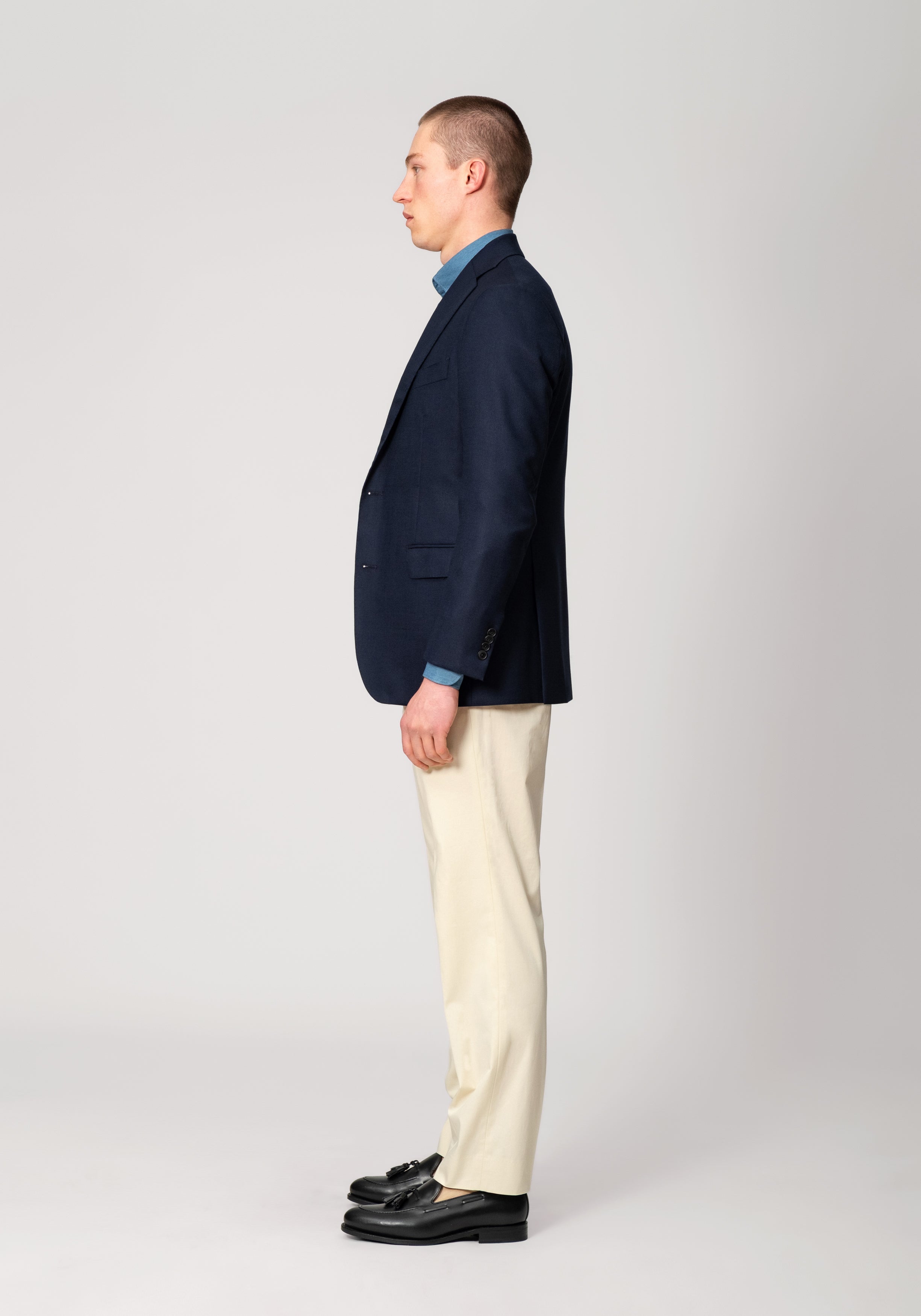 Hopsack Blazer - Midnight