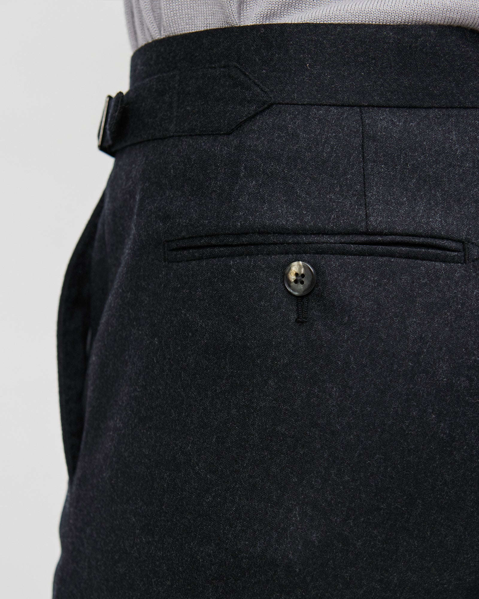 Flannel Trouser - Charcoal