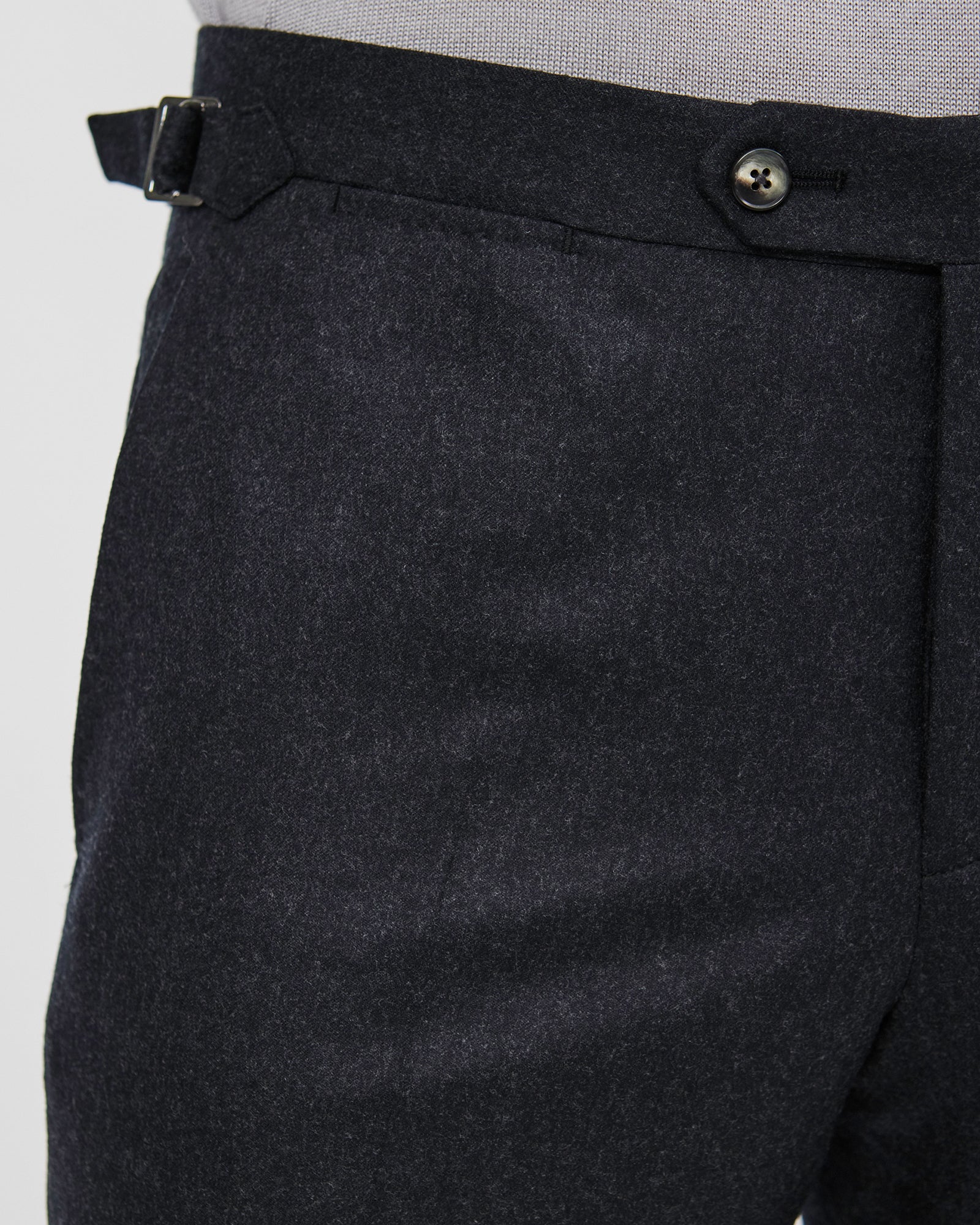 Flannel Trouser - Charcoal