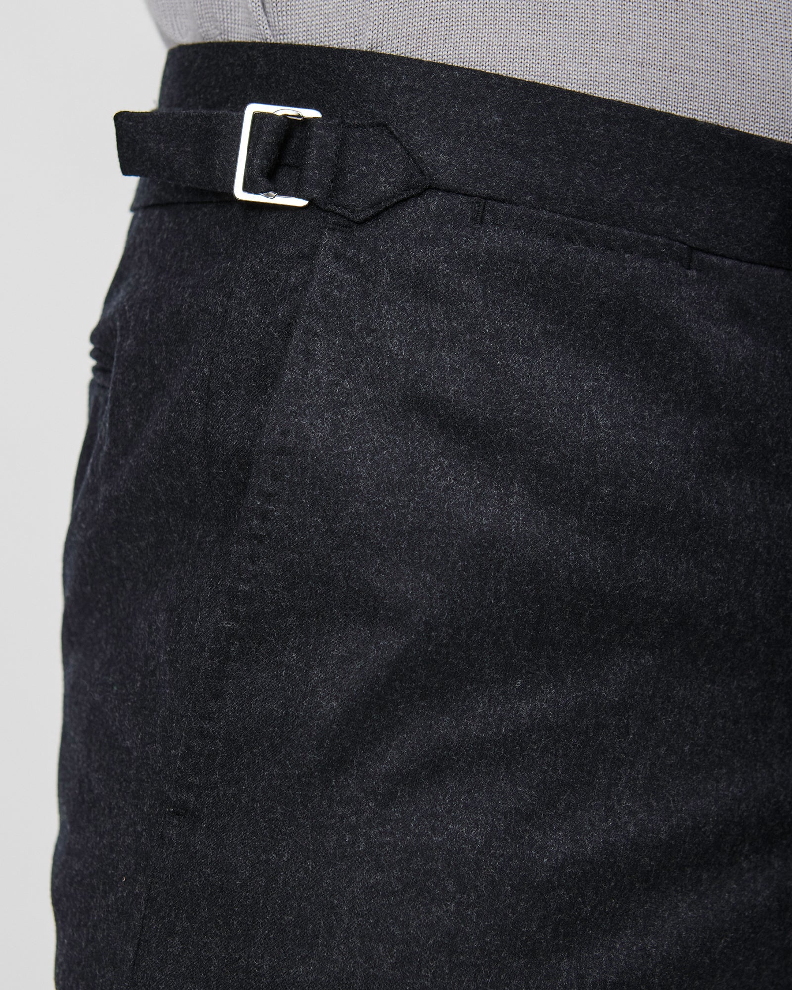 Flannel Trouser - Charcoal