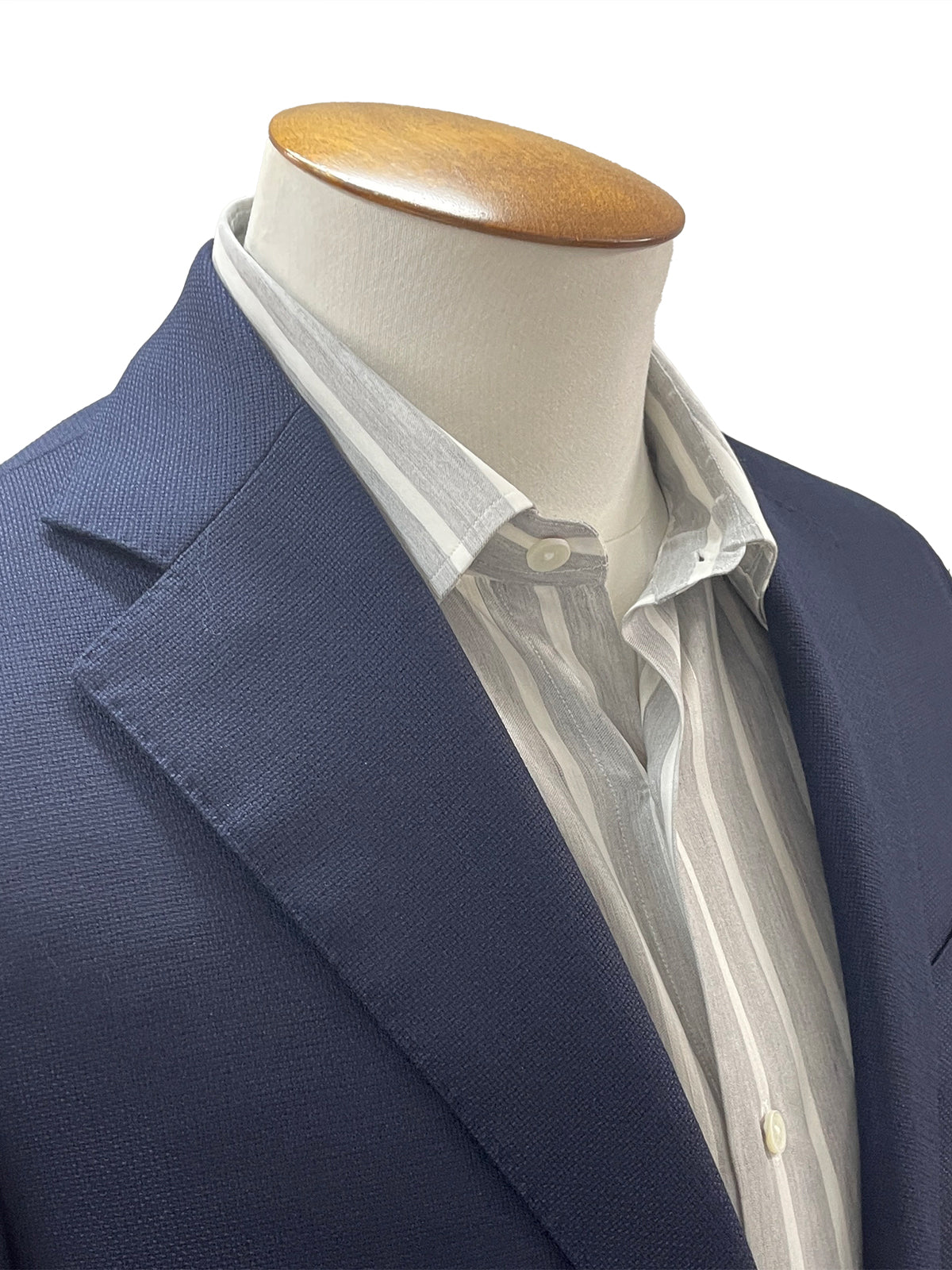 Schist & White Bengal Stripe Linen Shirt - Lucky Last