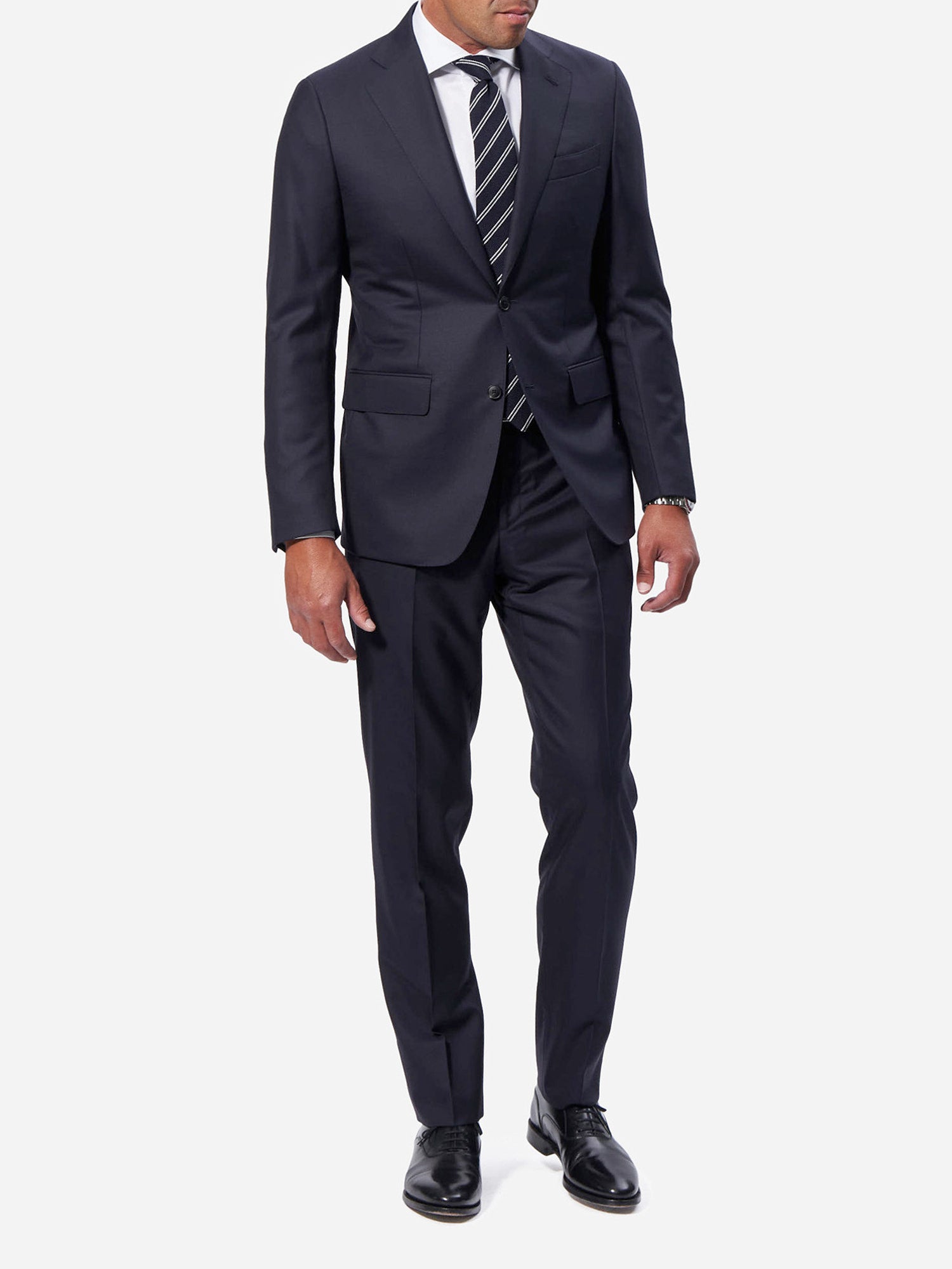 Navy Twill Single Breasted Tiber Suit