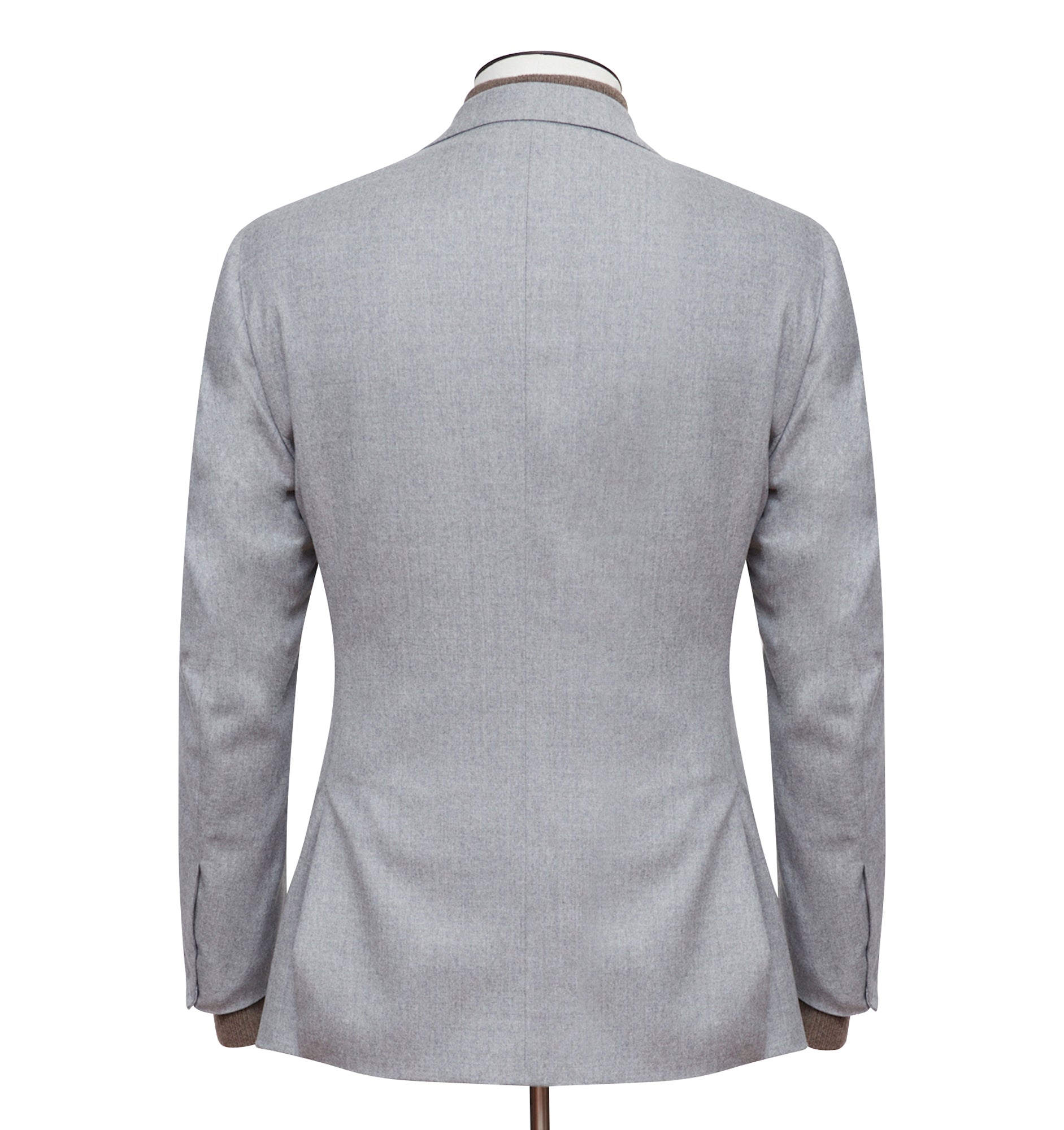Light Grey Lambswool Flannel Blazer - LUCKY LAST