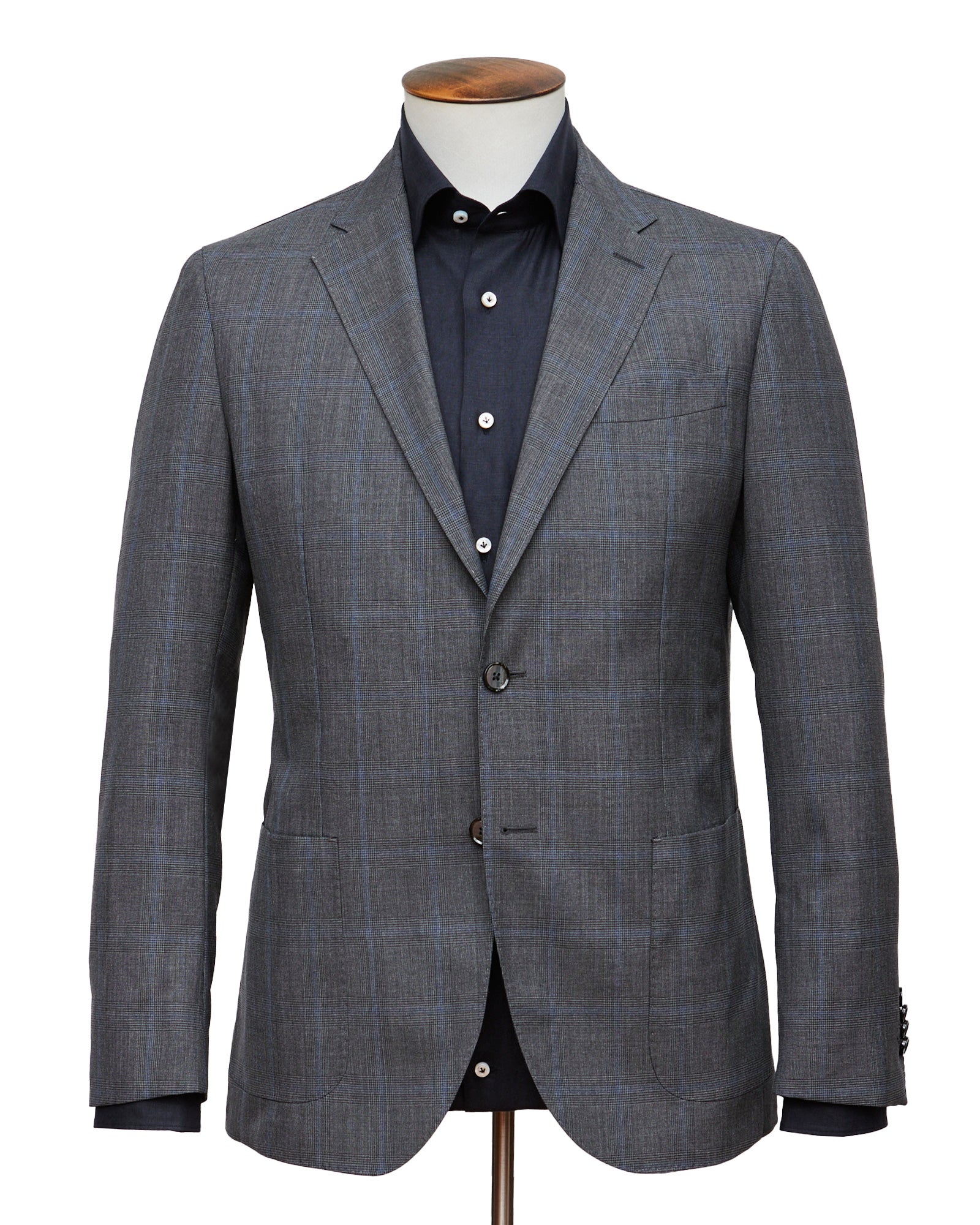 Charcoal Glen Check Wool Suit