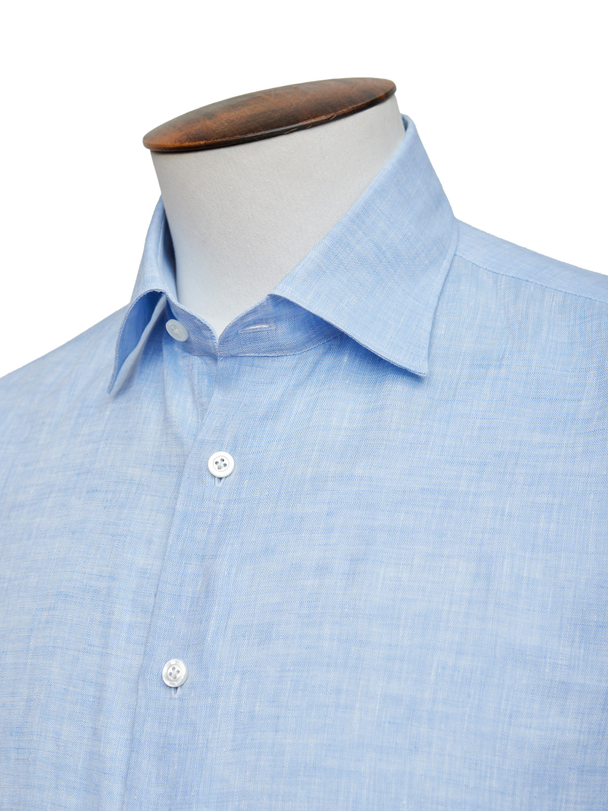 Crest Shirt - Cornflower Blue Linen