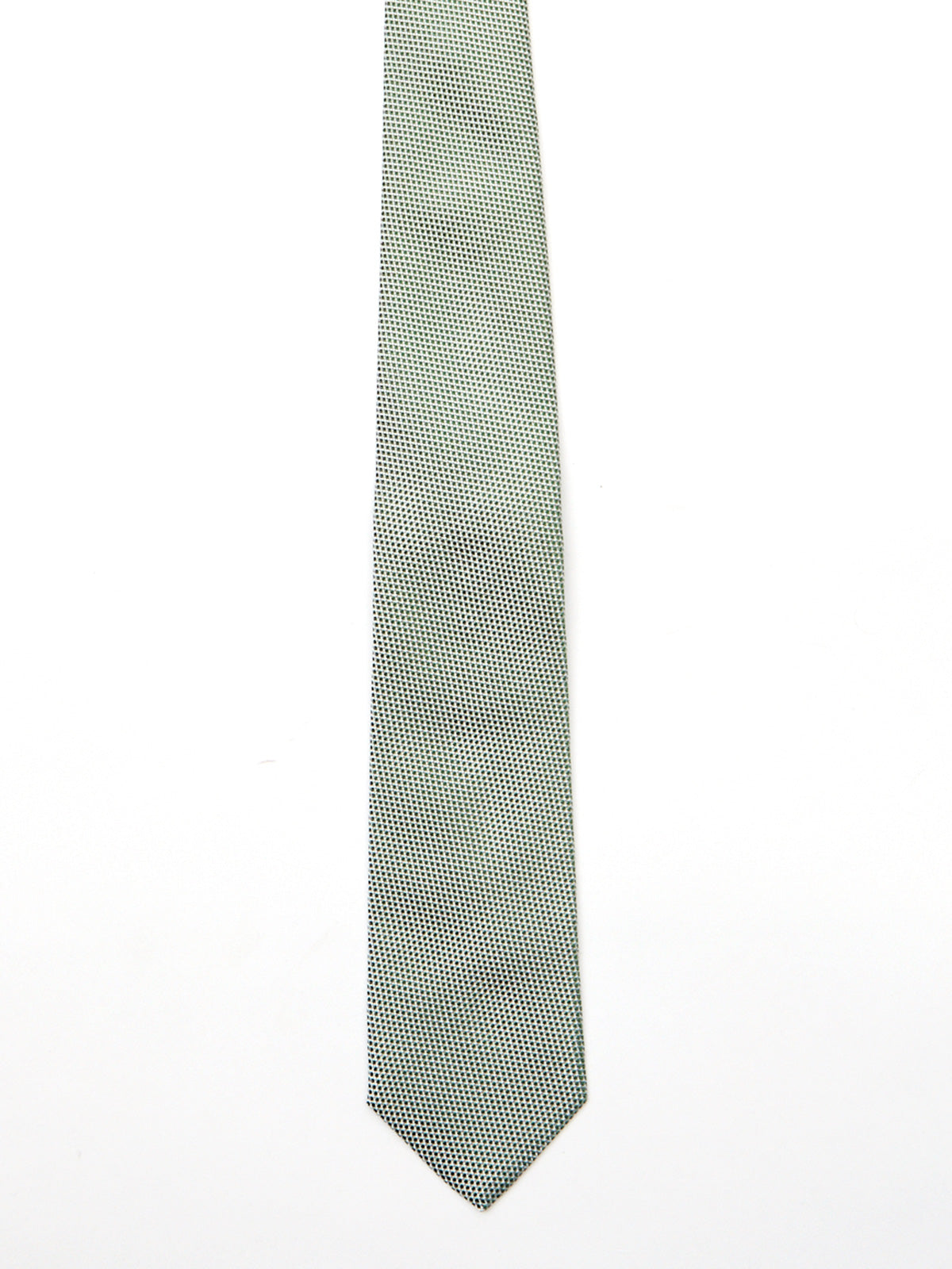 Sage Green & White Grenadine Tie
