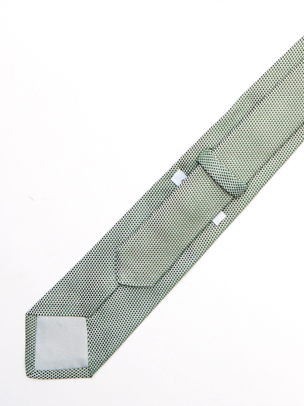 Sage Green & White Grenadine Tie