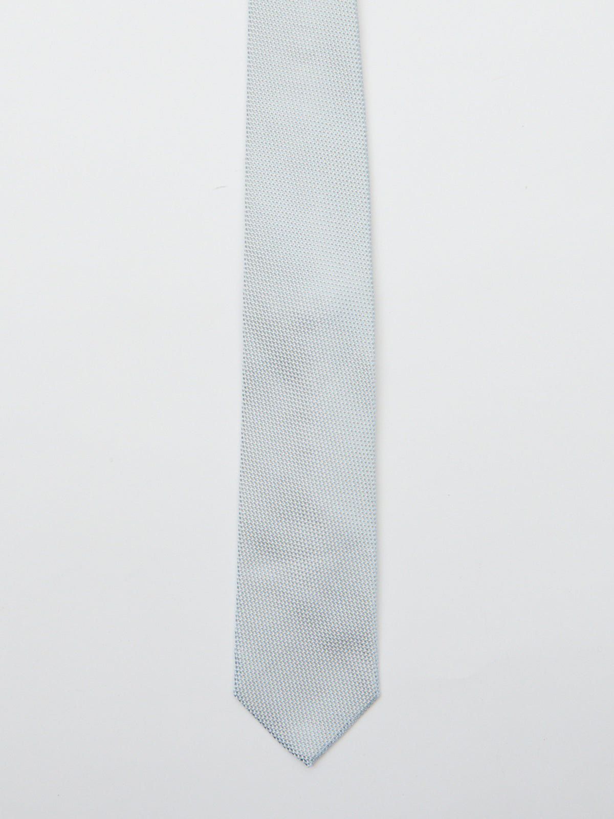 Arctic Blue & White Grenadine Tie