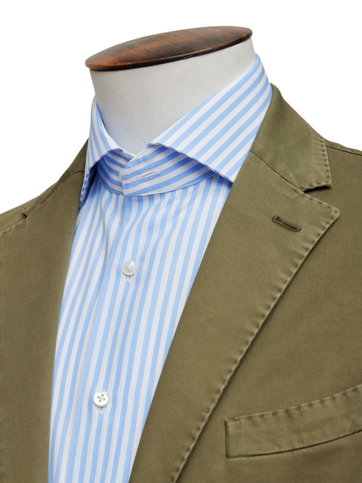 Olive Washed Cotton Suit