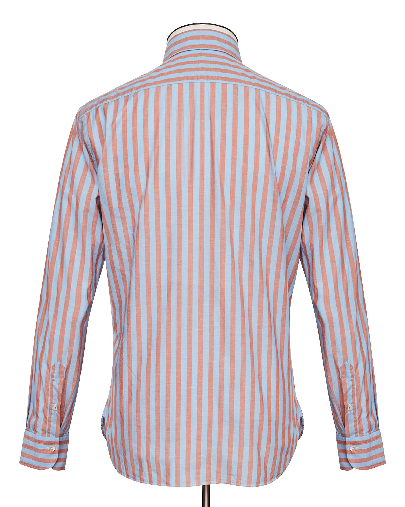 Cerulean Blue and Red Stripe Shirt