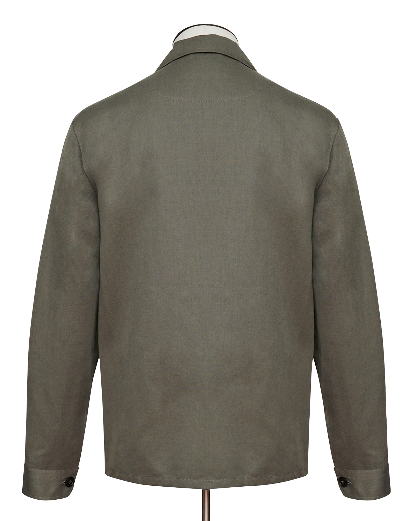 Olive Grey Four Pocket Shirt Jacket