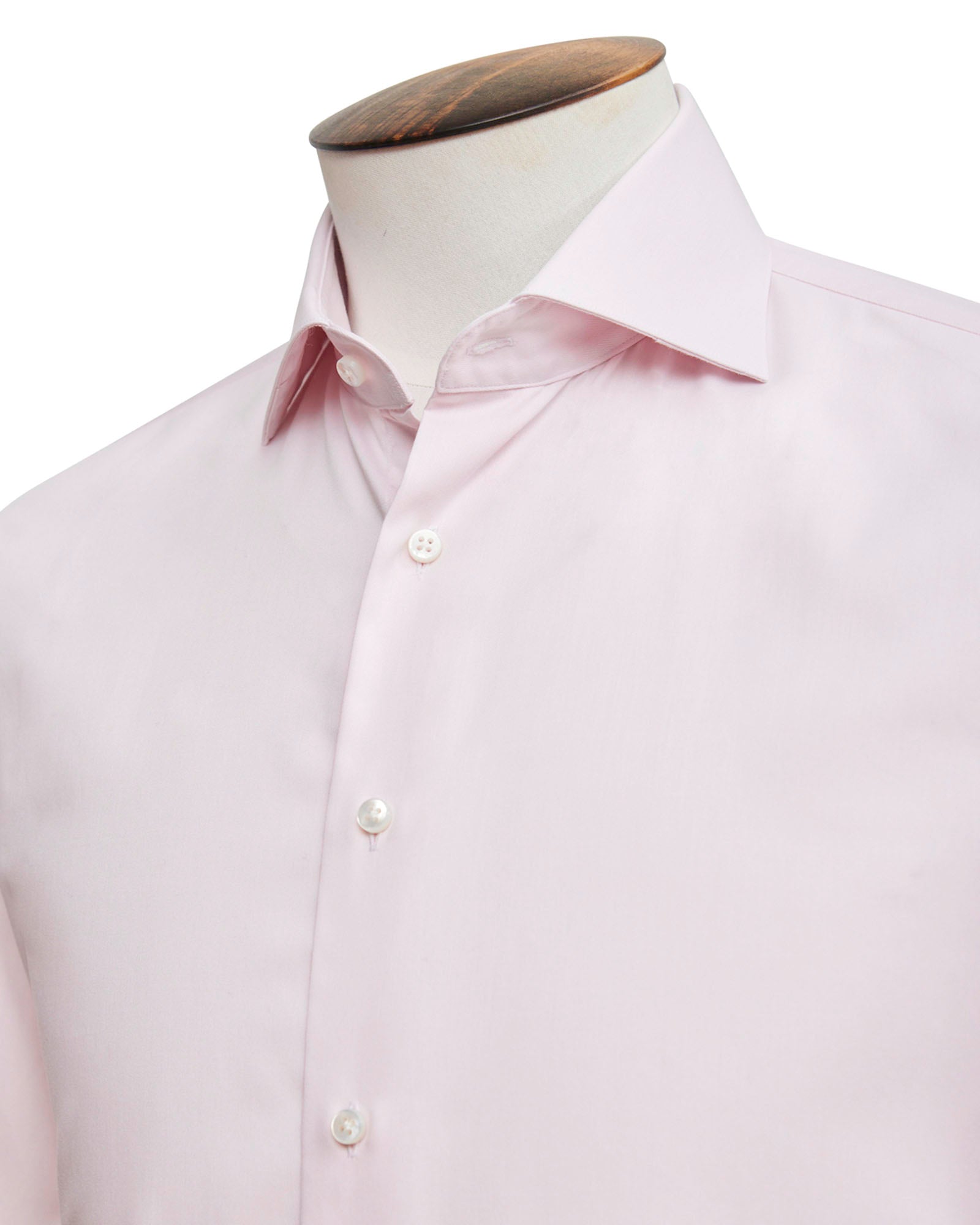 Light Pink Fine Twill Cutaway Collar Shirt