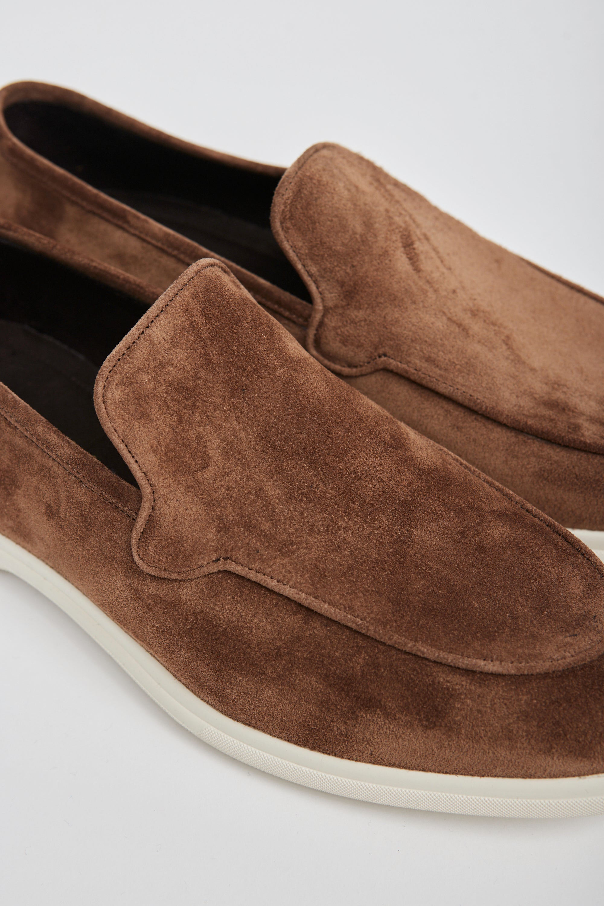 Chocolate Brown Suede City Loafer
