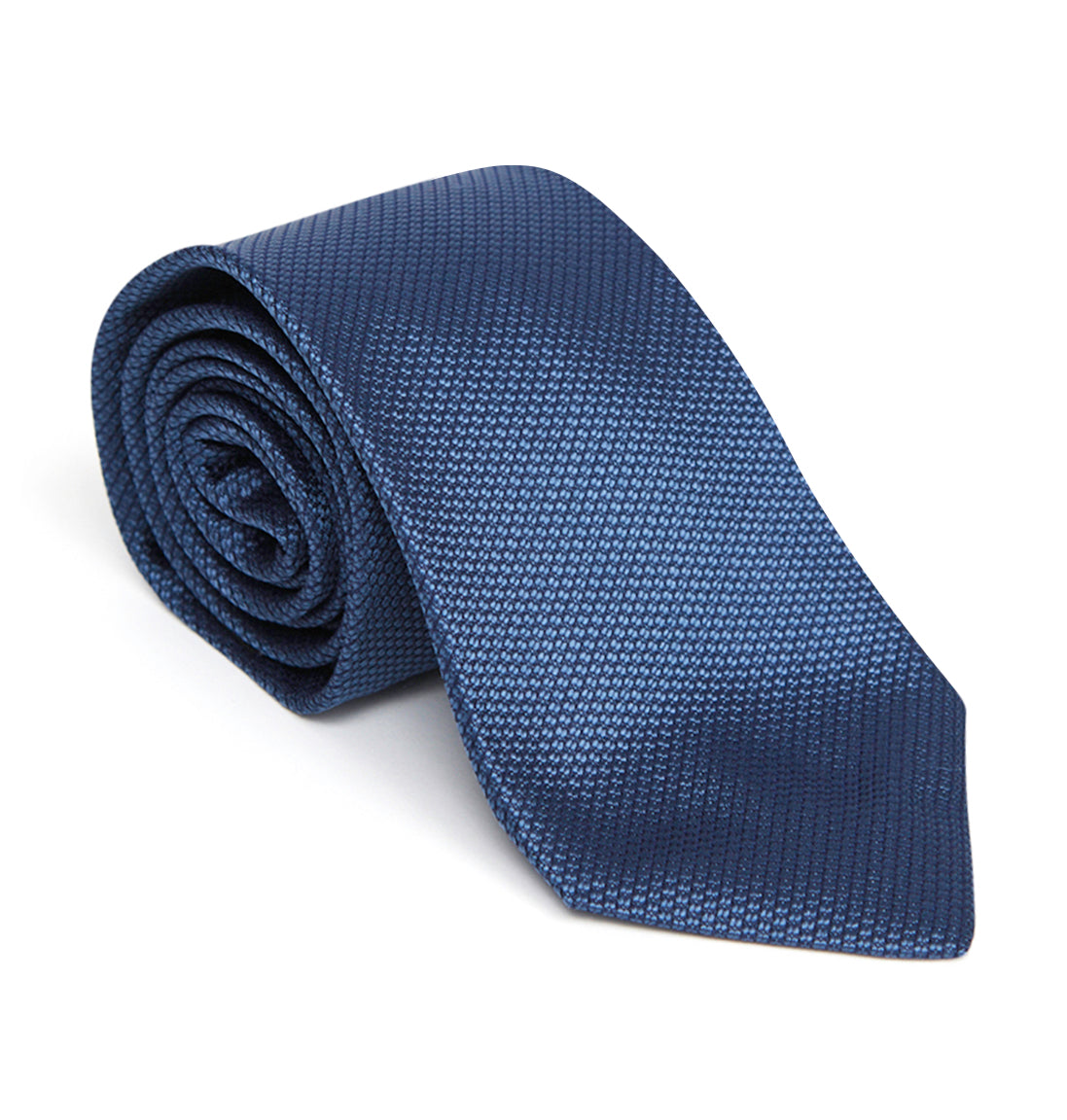 Steel Blue Grenadine Silk Tie