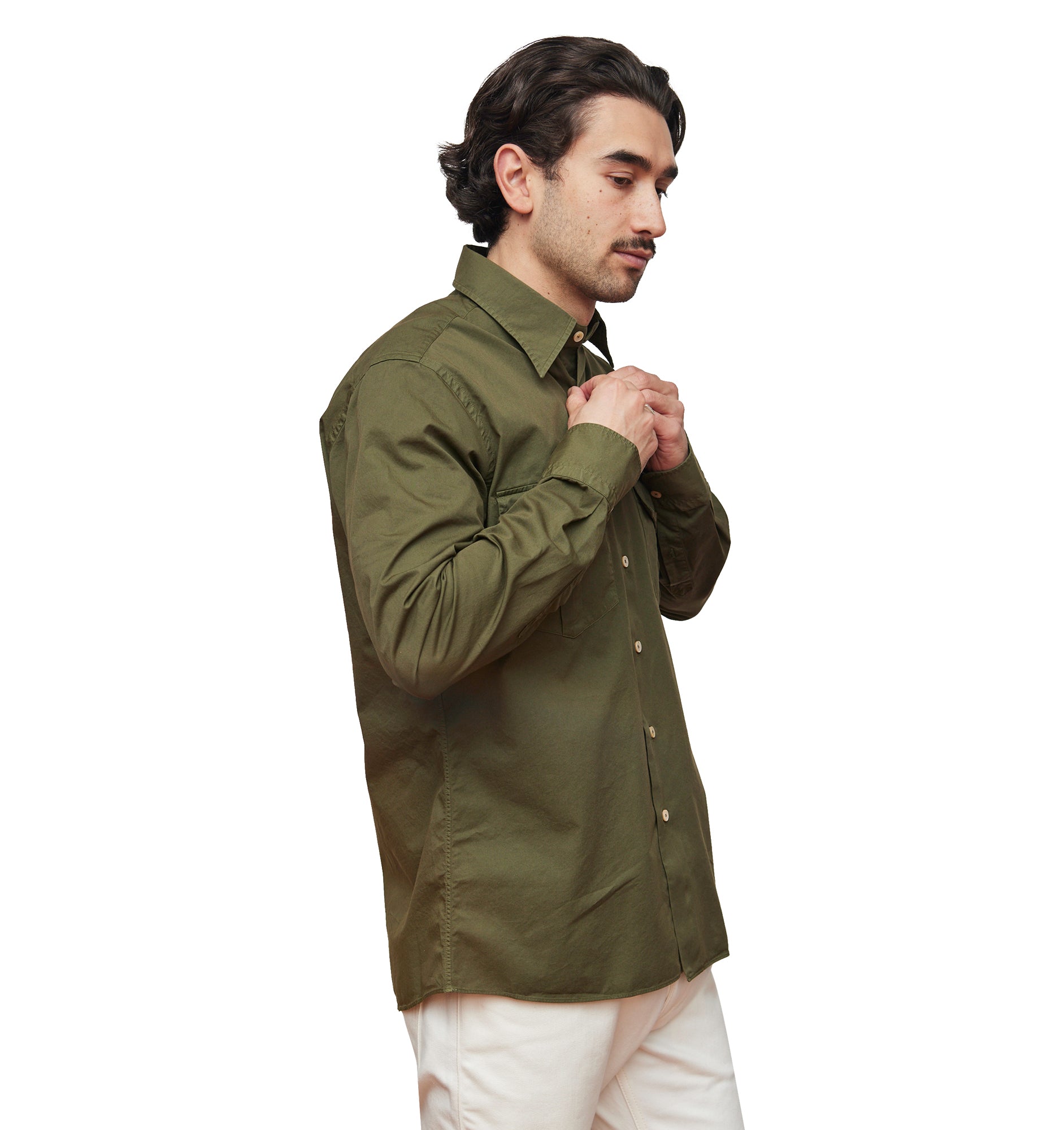 Forest Green Military Shirt
