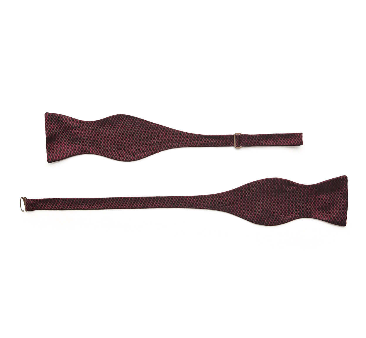 Burgundy Grenadine Silk Bow Tie