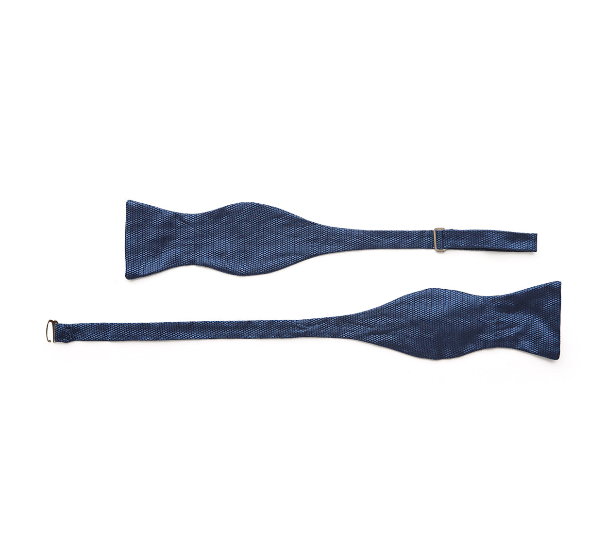 Steel Blue Grenadine Silk Bow Tie