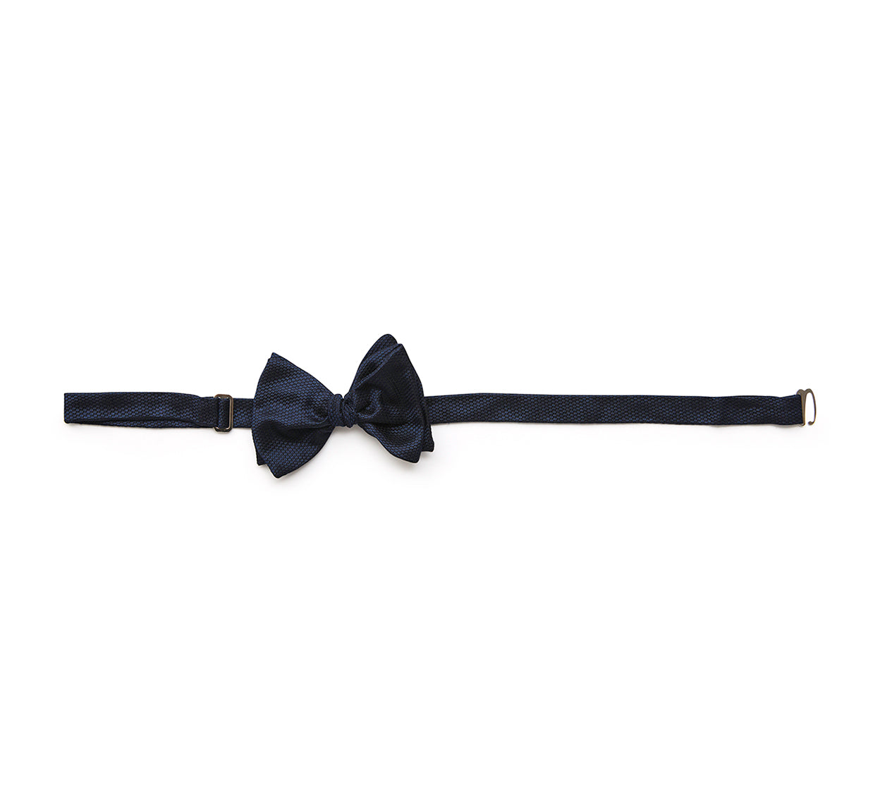 Navy Grenadine Silk Bow Tie