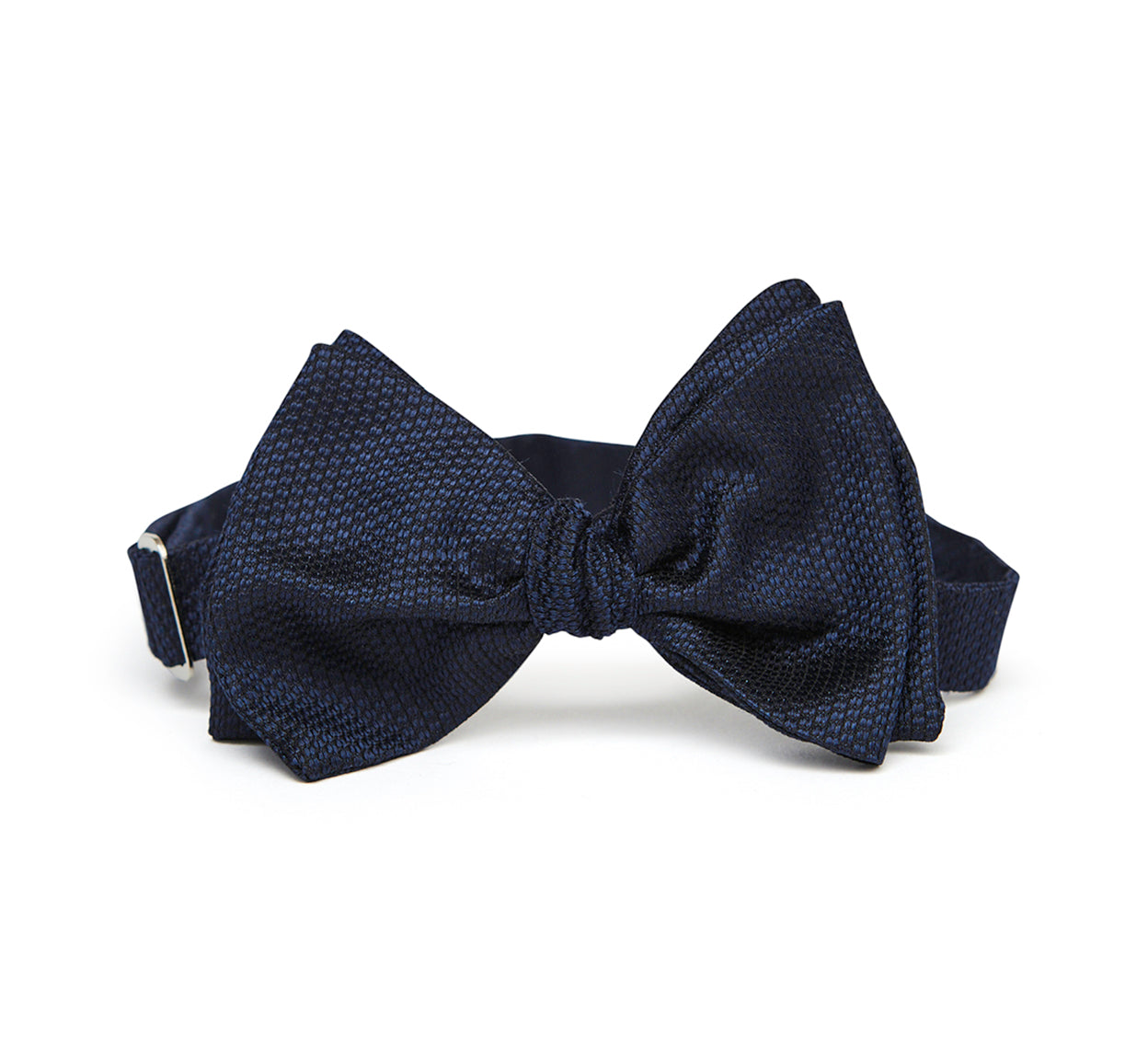Navy Grenadine Silk Bow Tie