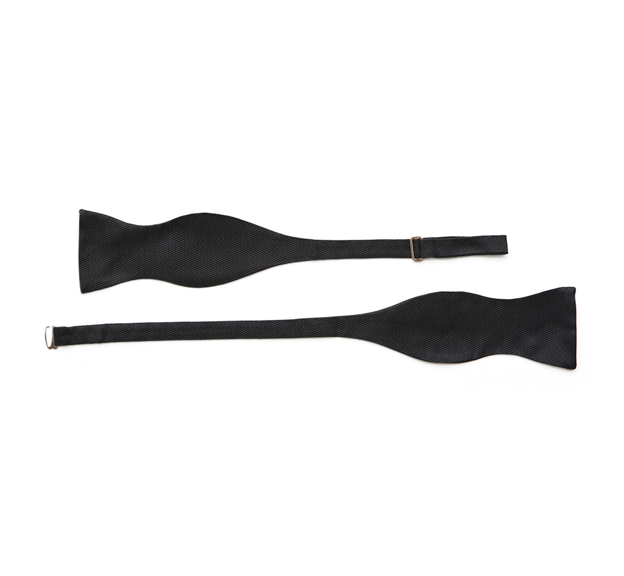 Black Grenadine Silk Bow Tie