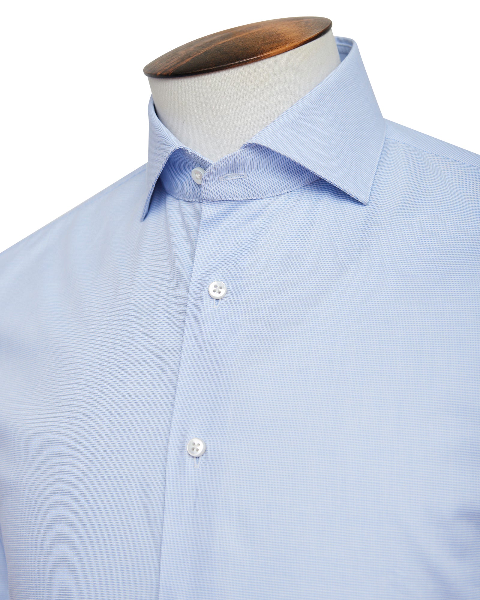 Light Blue Dobby Cutaway Collar Shirt