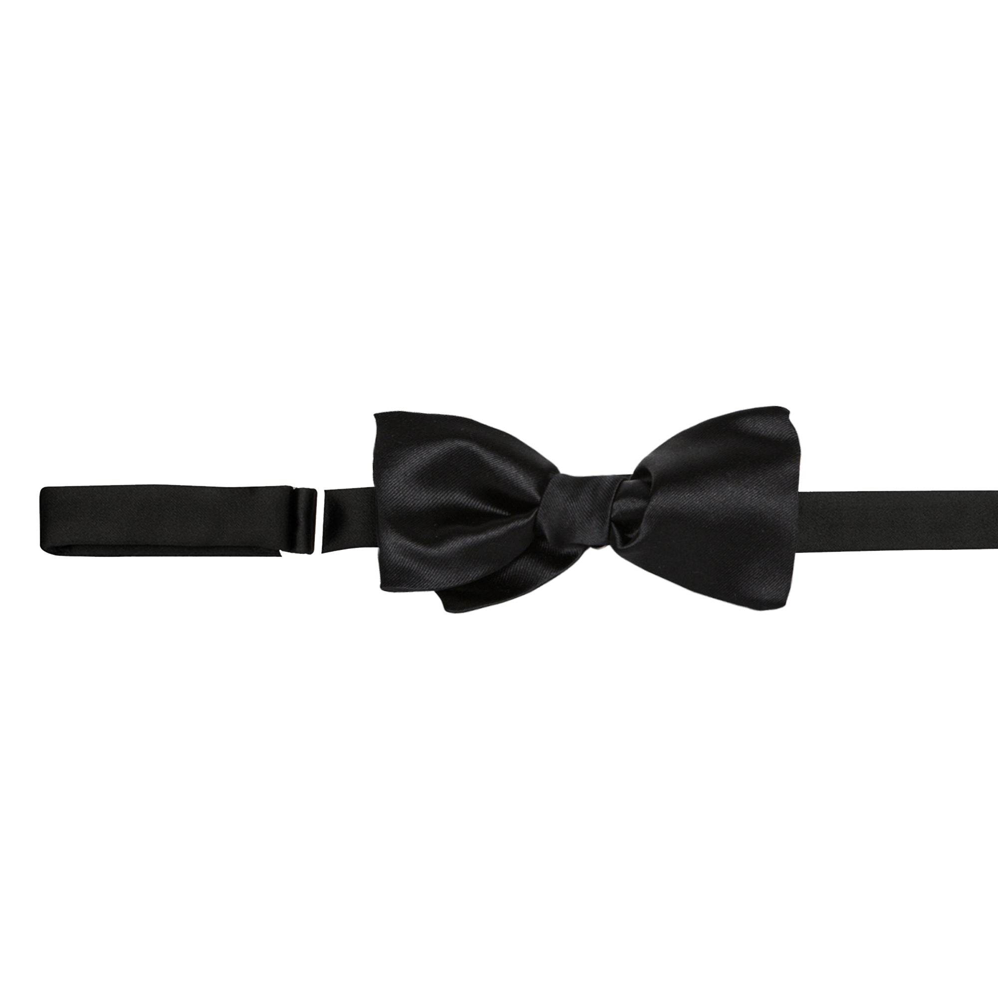 6 cm Black Silk Twill Self-Tie Bow Tie
