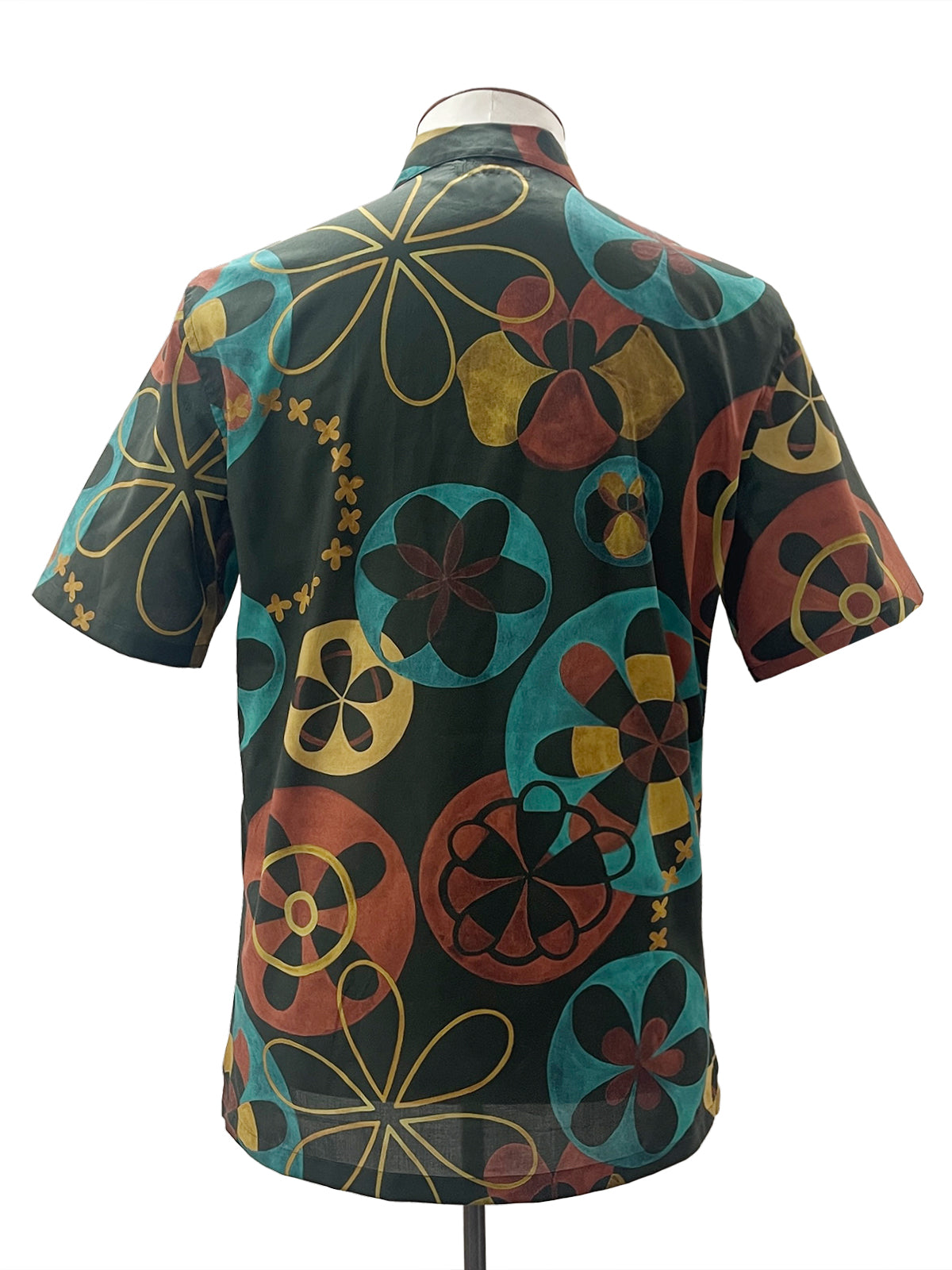Abstract Floral Camp Collar Shirt