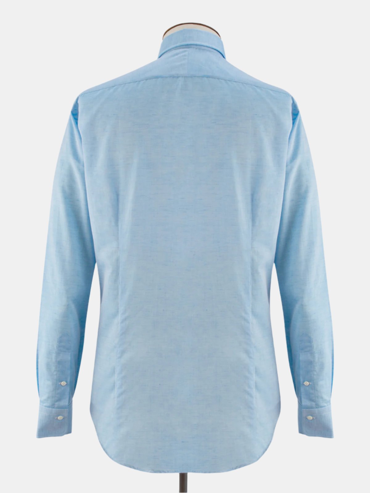 Amalfi Blue Long Sleeve Camp Collar Shirt