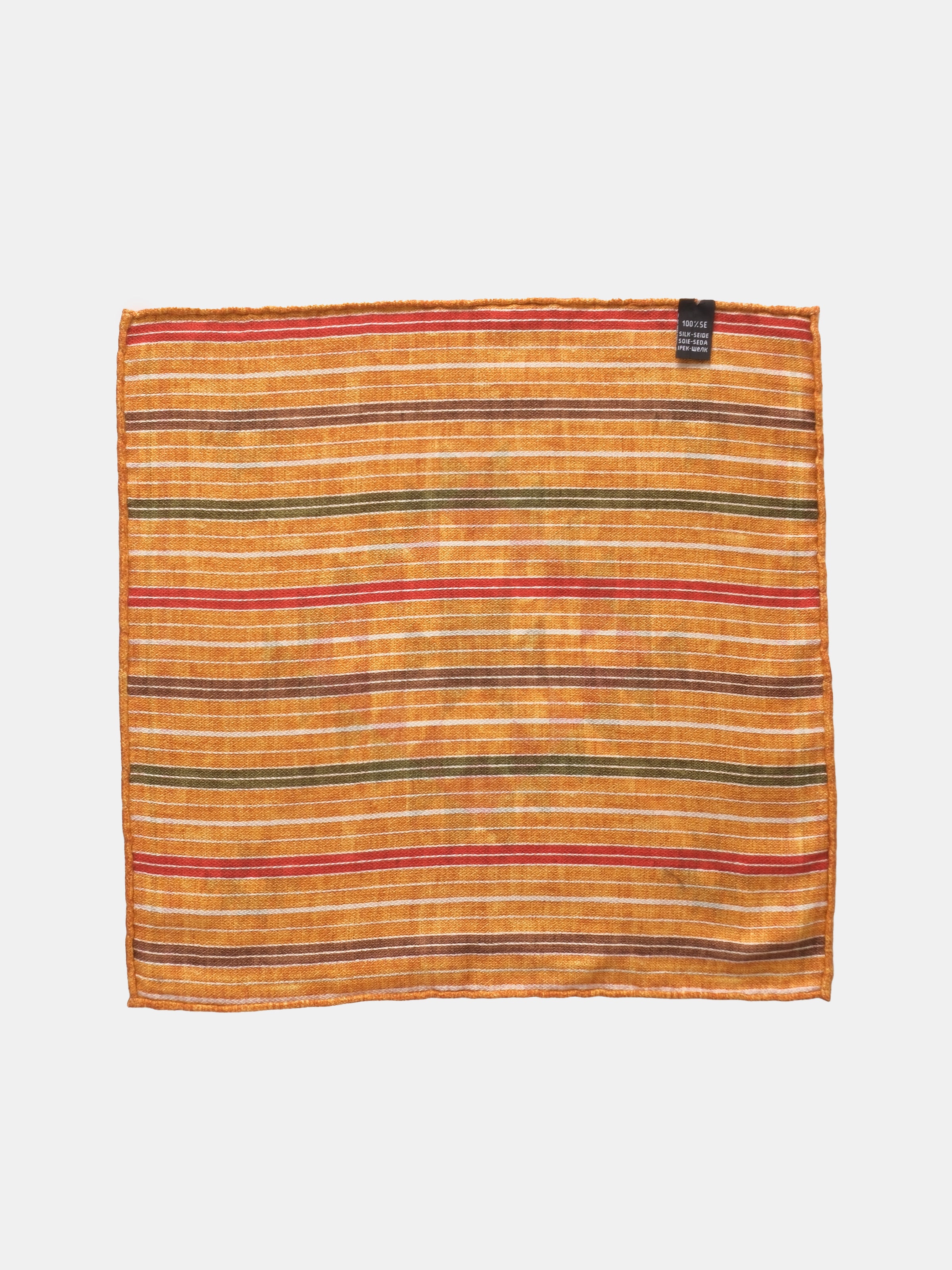 Amber & Green Claw Motif Silk Pochette