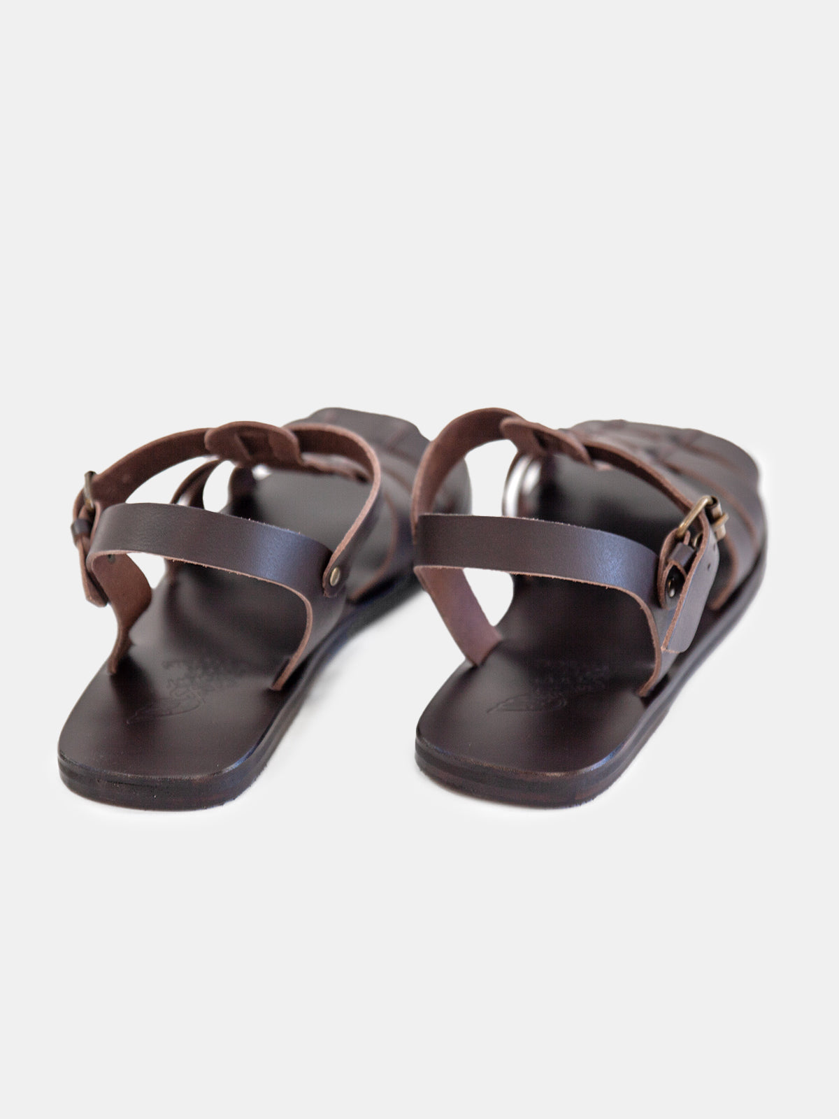 Ancient Greek Sandals Ektoras Brown Leather Sandal