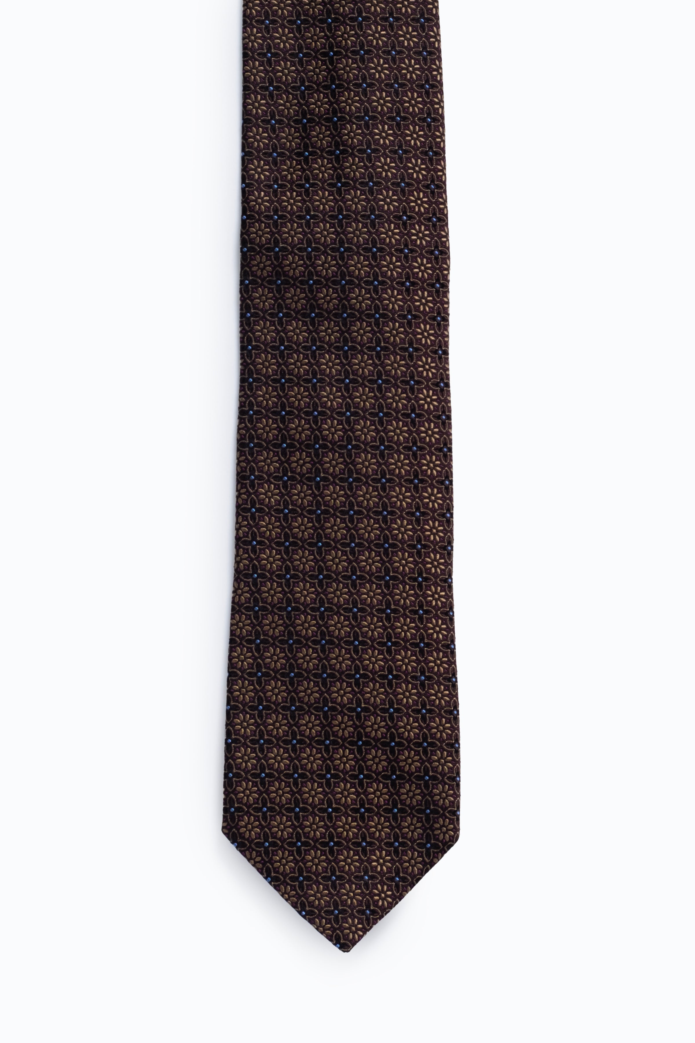 Babuino Orchid Mon Silk Tie - Soft Gold