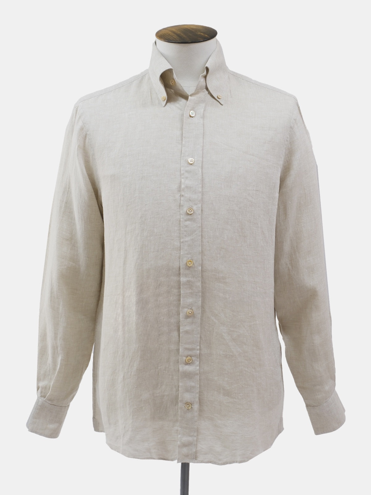 Sand Button Down Linen Shirt