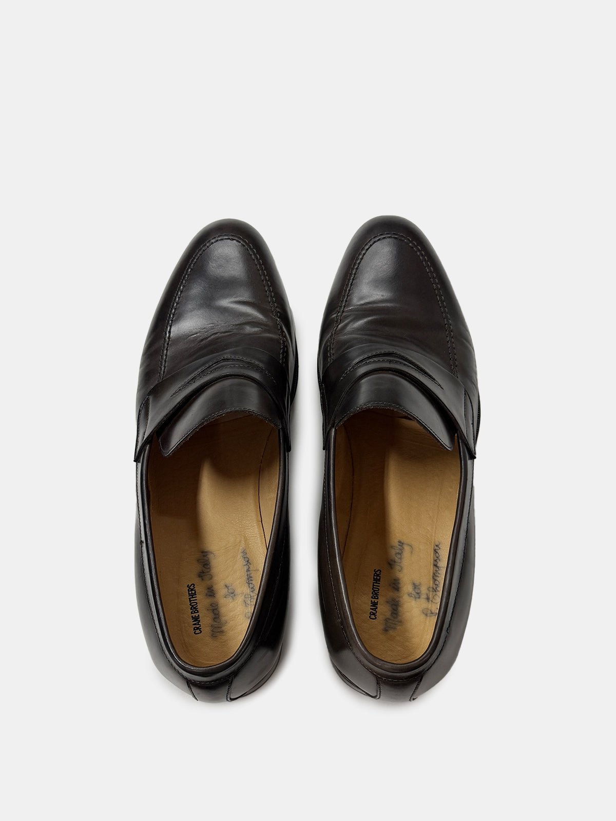 Dark Brown Calf Leather Penny Loafer - Sample