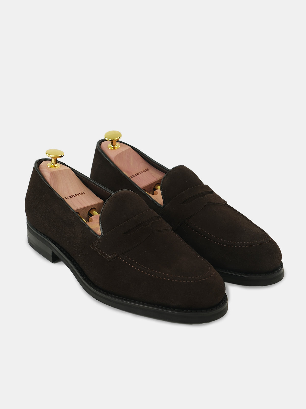 Dark Brown Suede Penny  Loafer