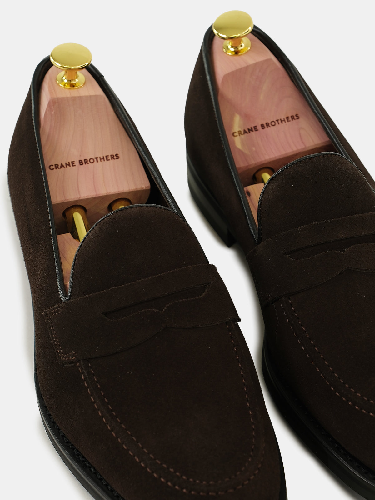 Dark Brown Suede Penny  Loafer