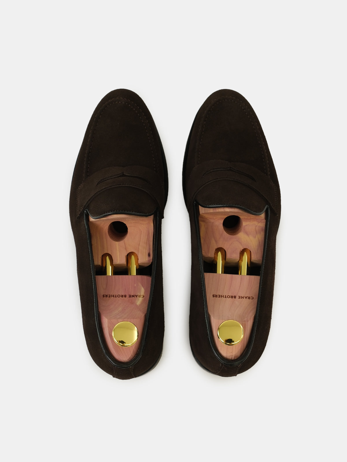 Dark Brown Suede Penny  Loafer