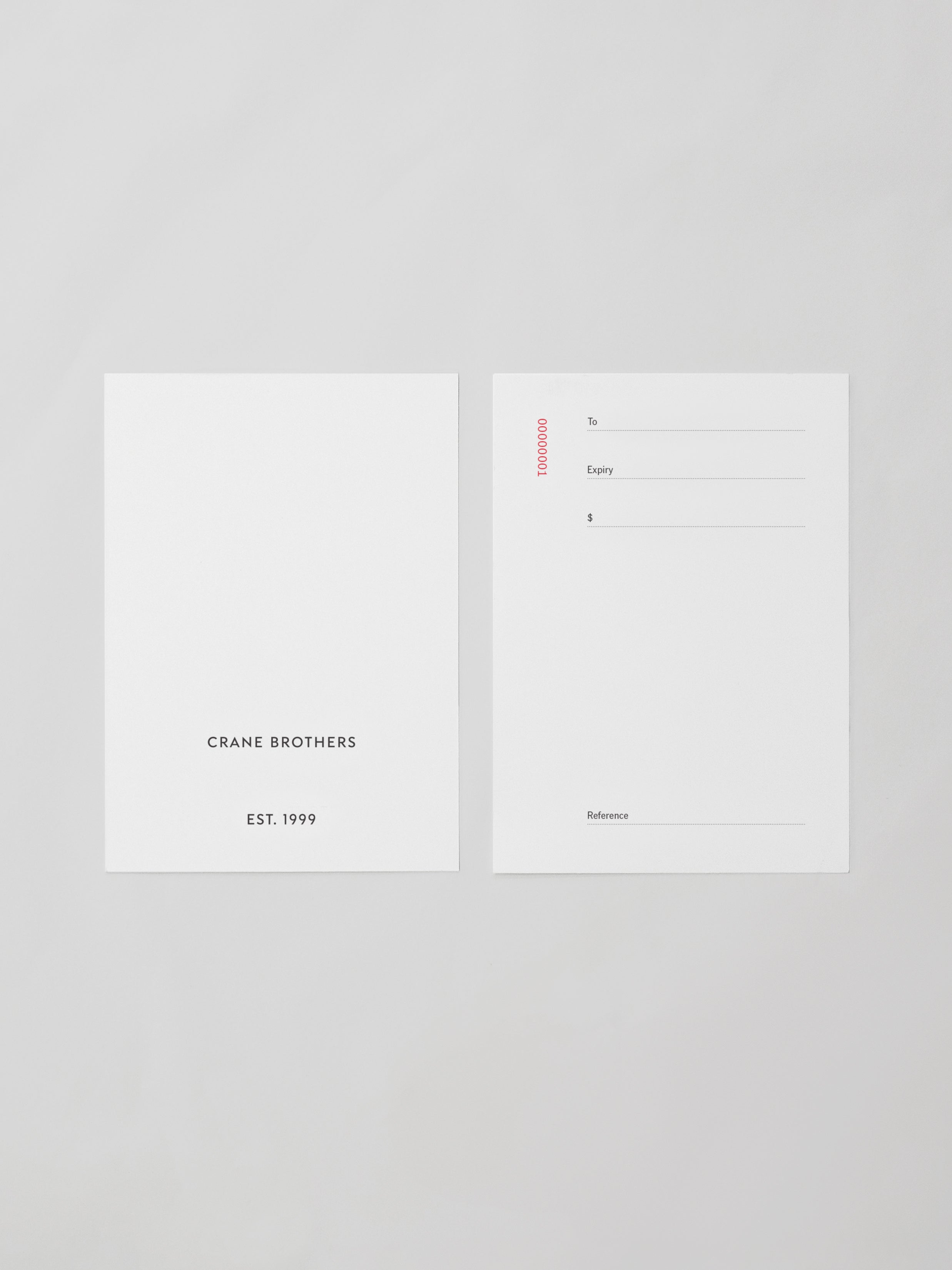 Crane Brothers Gift Card
