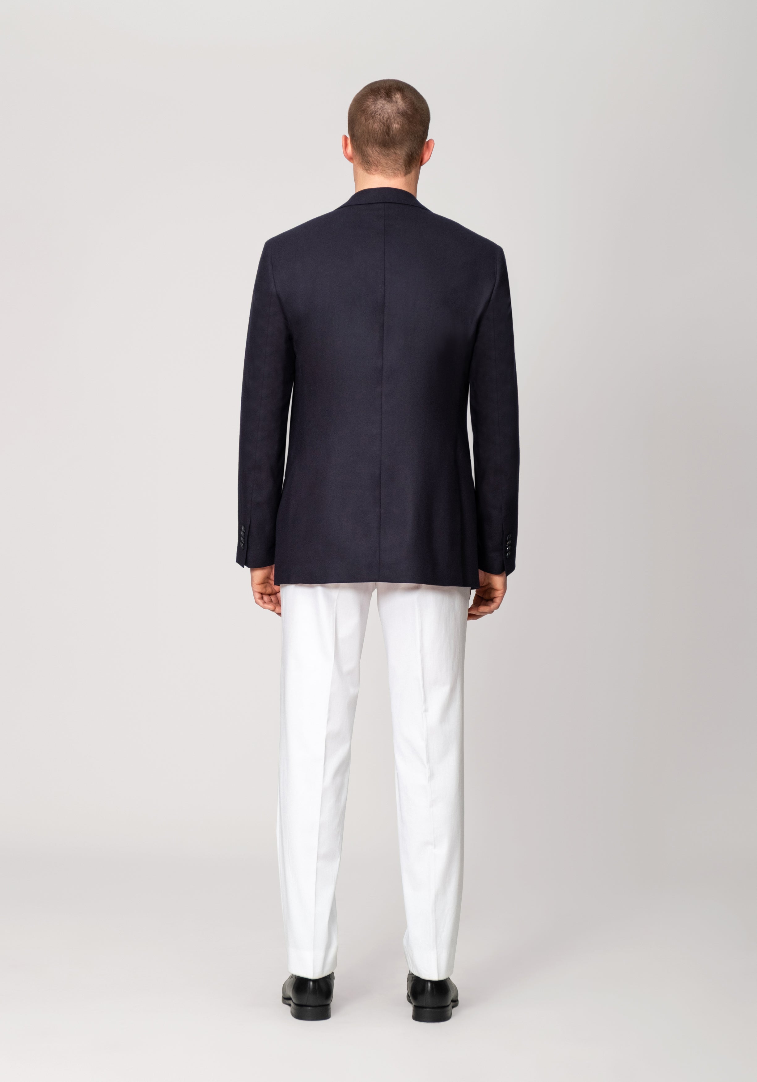Cotton Dress Trouser with Side Adjusters - White