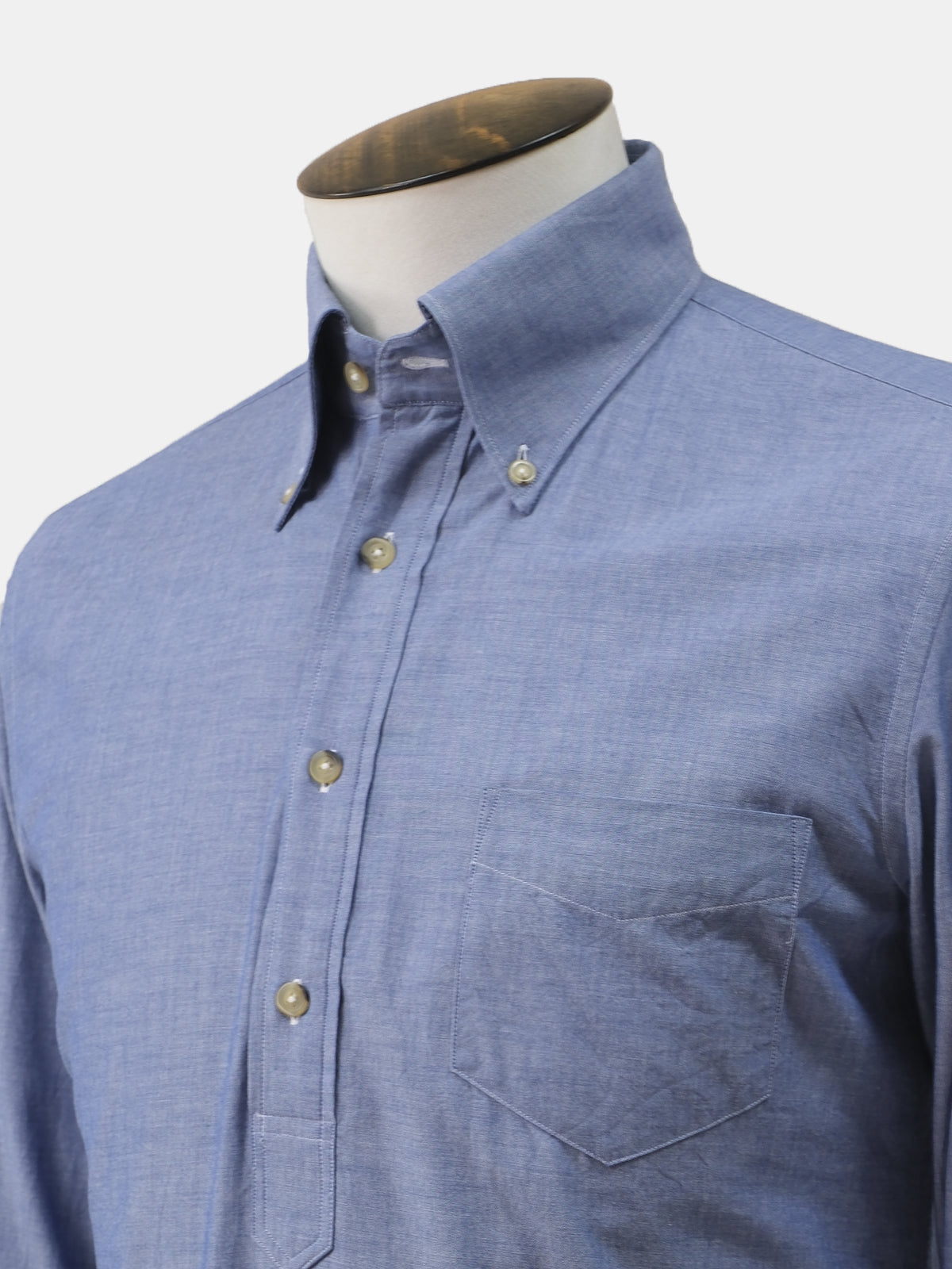 Blue Chambray Button Down Shirt