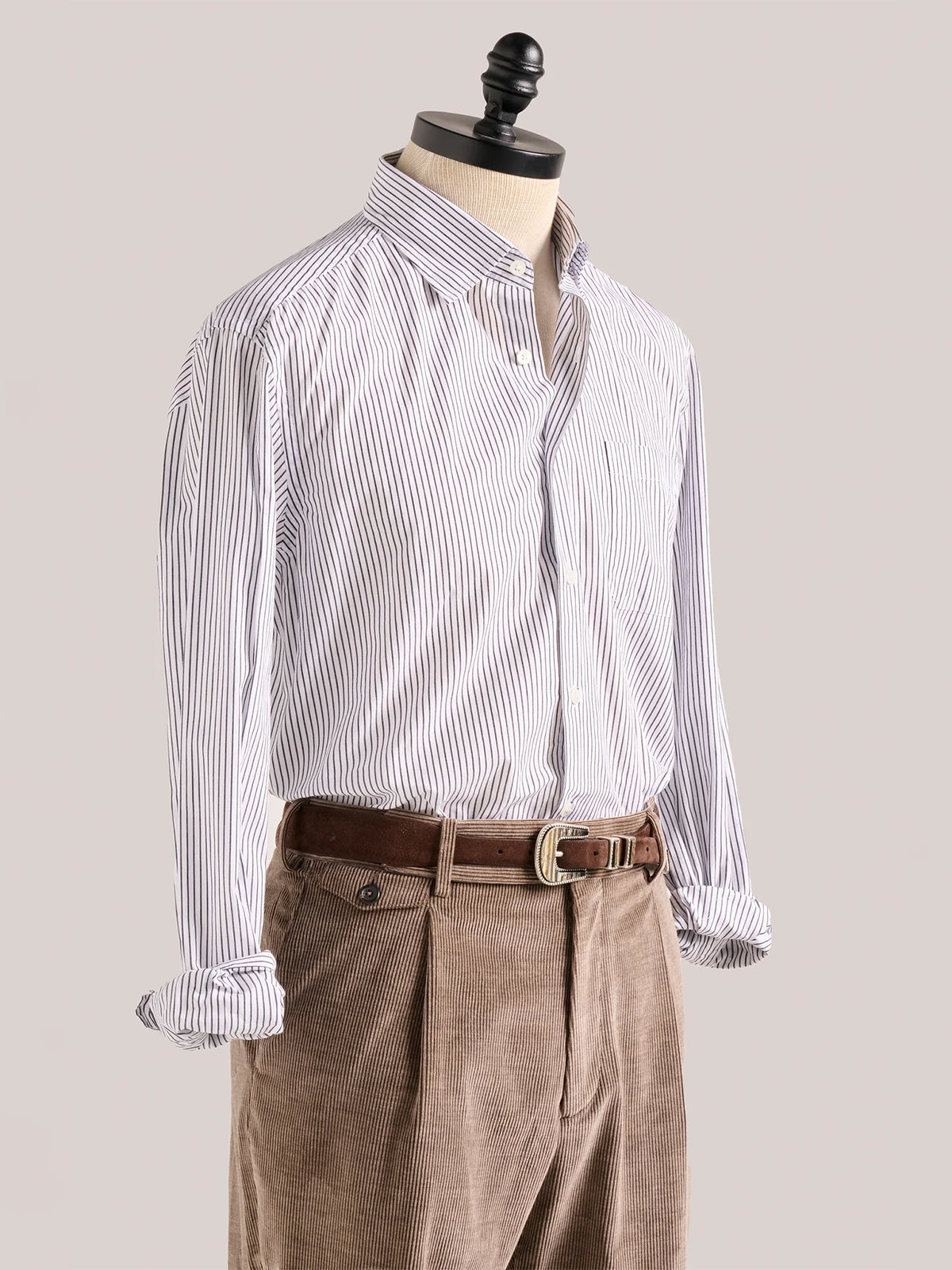 Christian Kimber Poplin Striped Shirt - Black/White