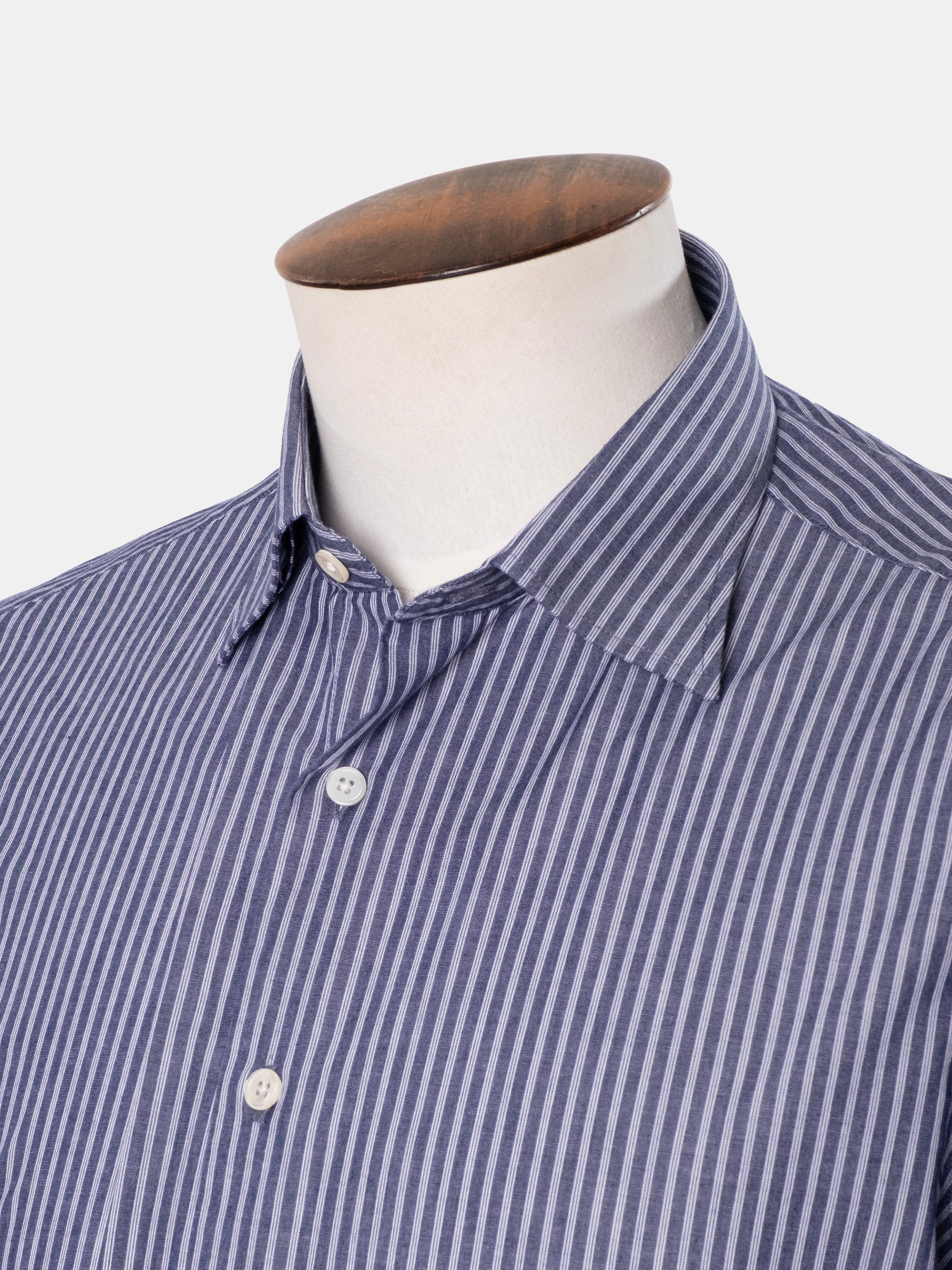 Christian Kimber Railway Shirt - Coastal Blue