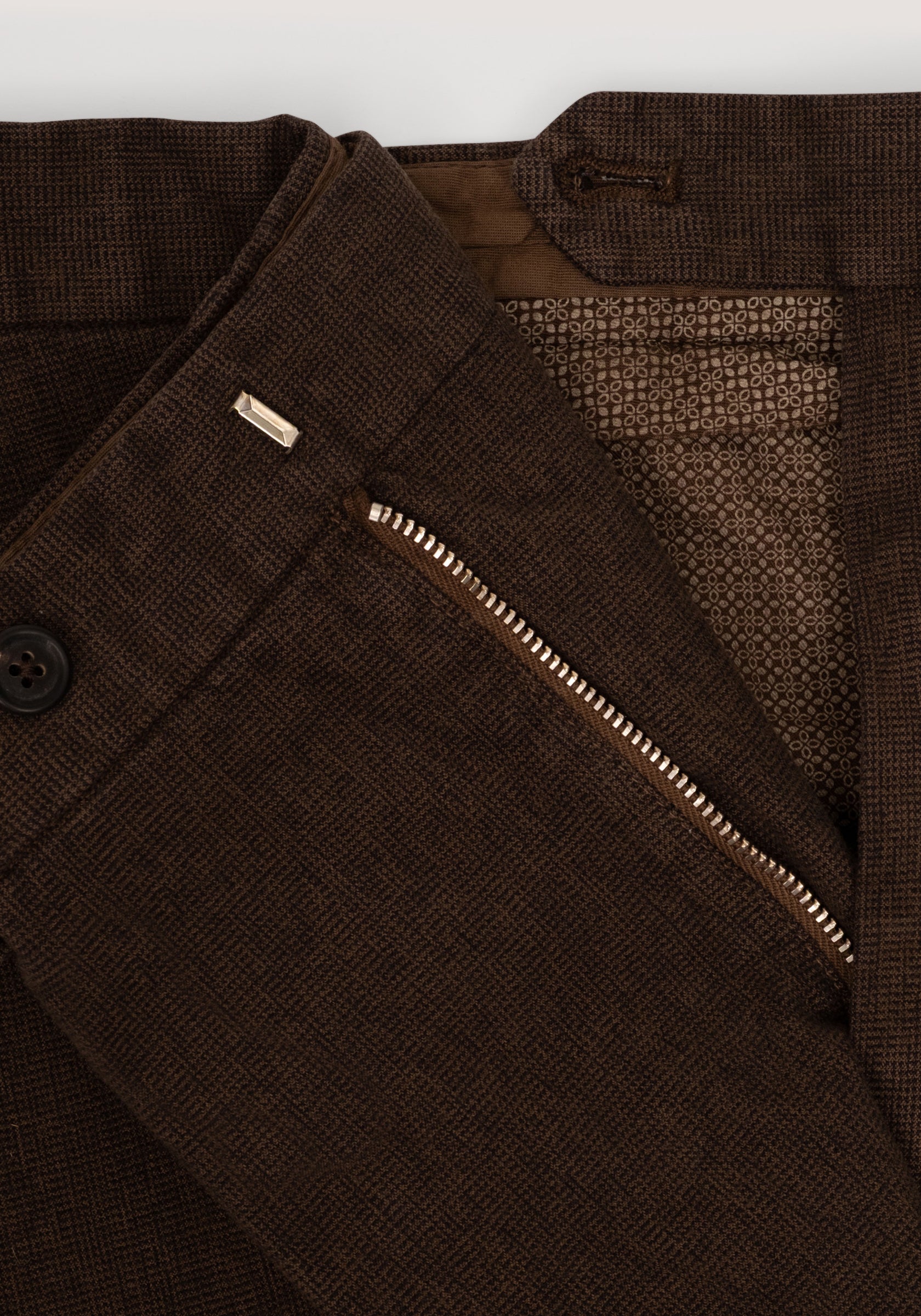 Christian Kimber Soft Cotton Chino – Brown Rope Melange