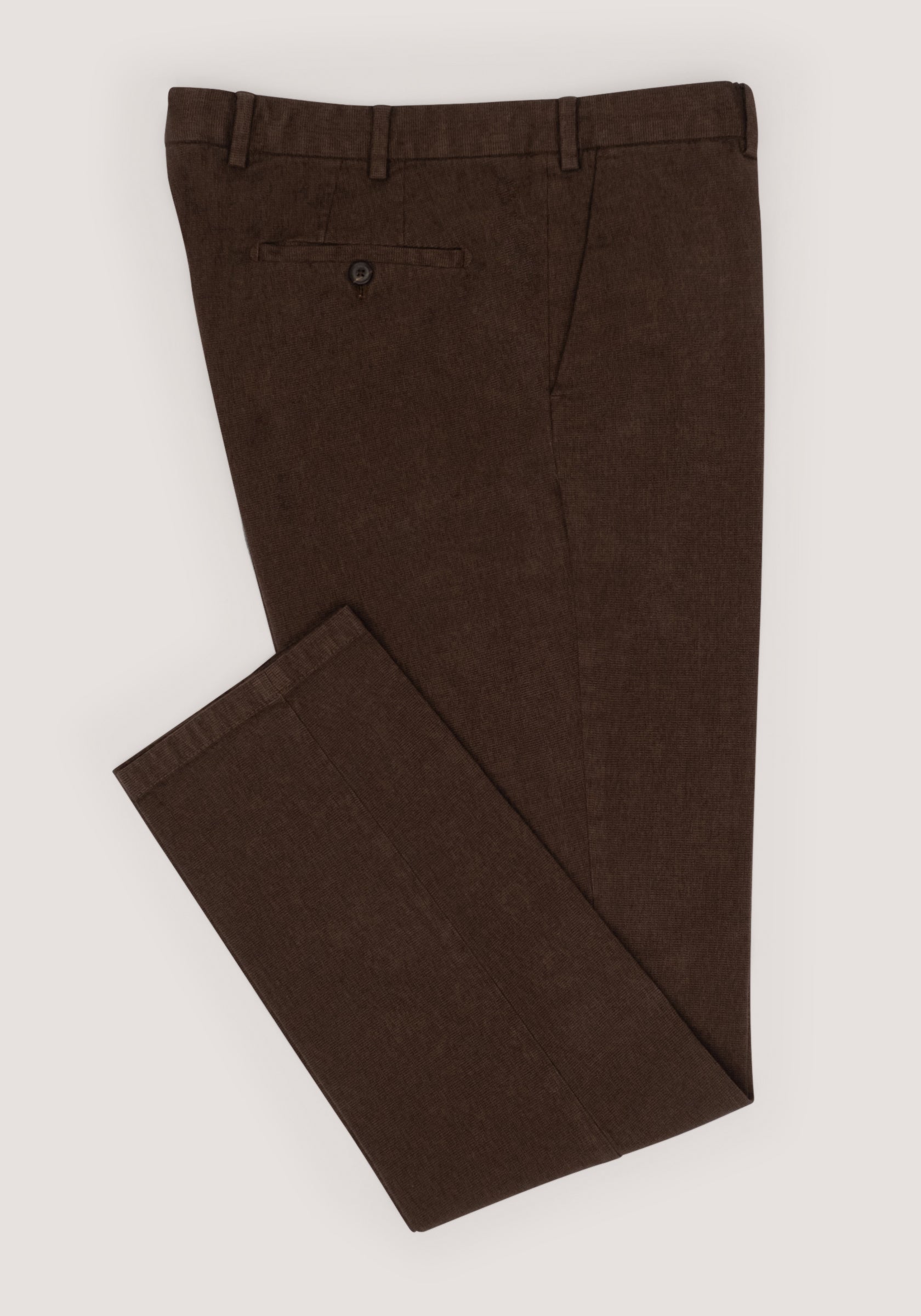 Christian Kimber Soft Cotton Chino – Brown Rope Melange
