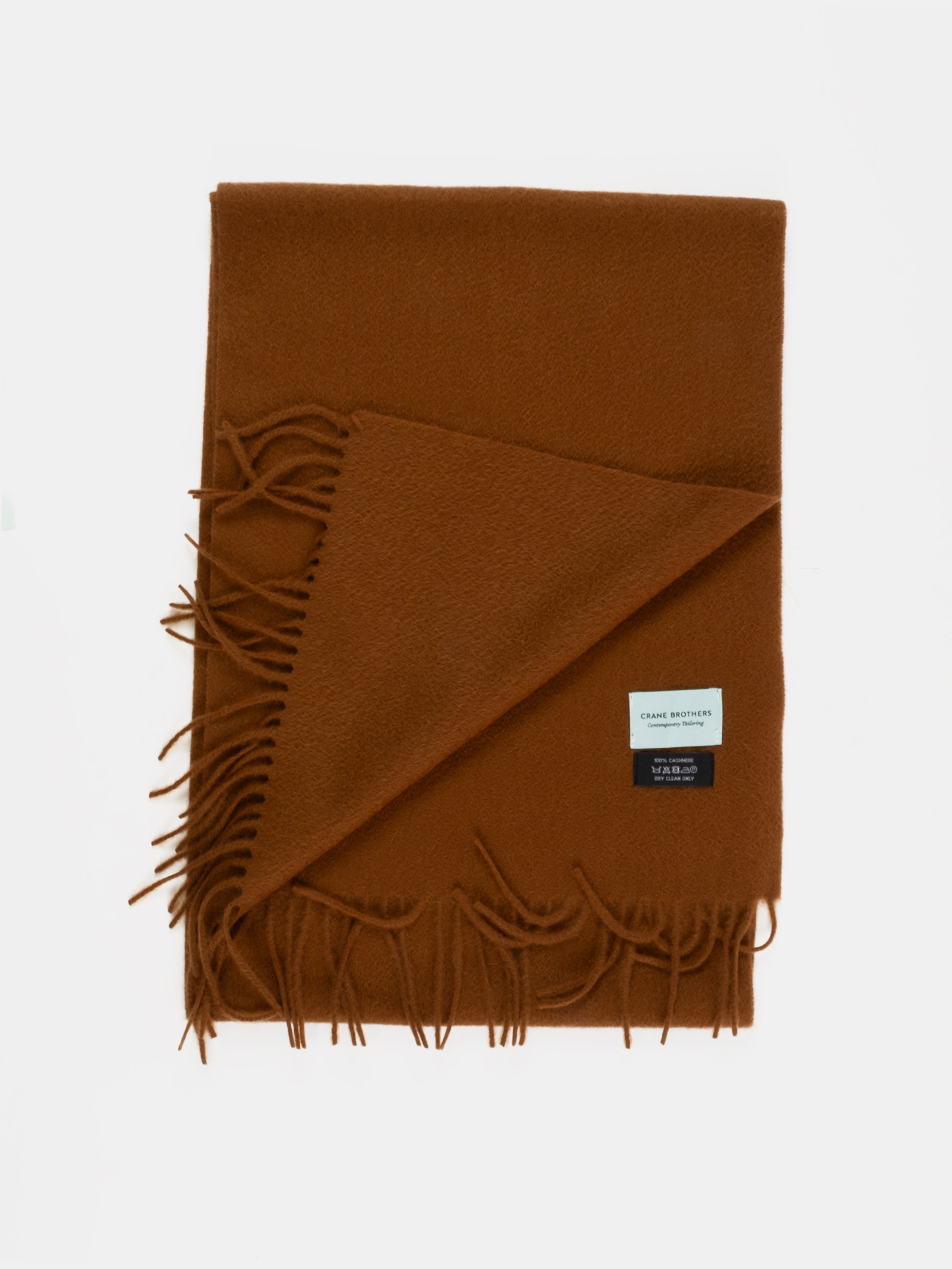 Cognac Cashmere Scarf