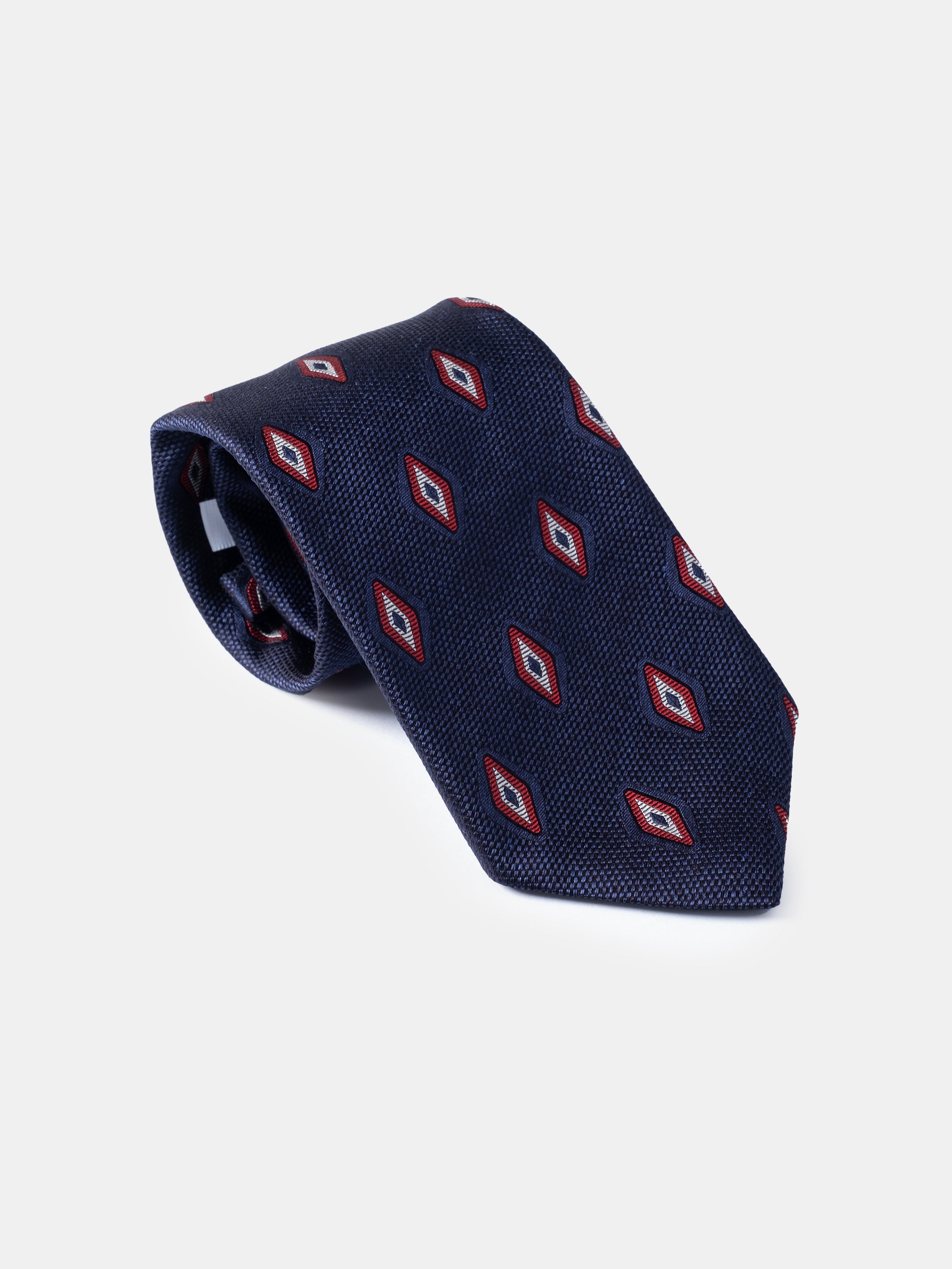 Coronari Silk Tie - Midnight Rhombus