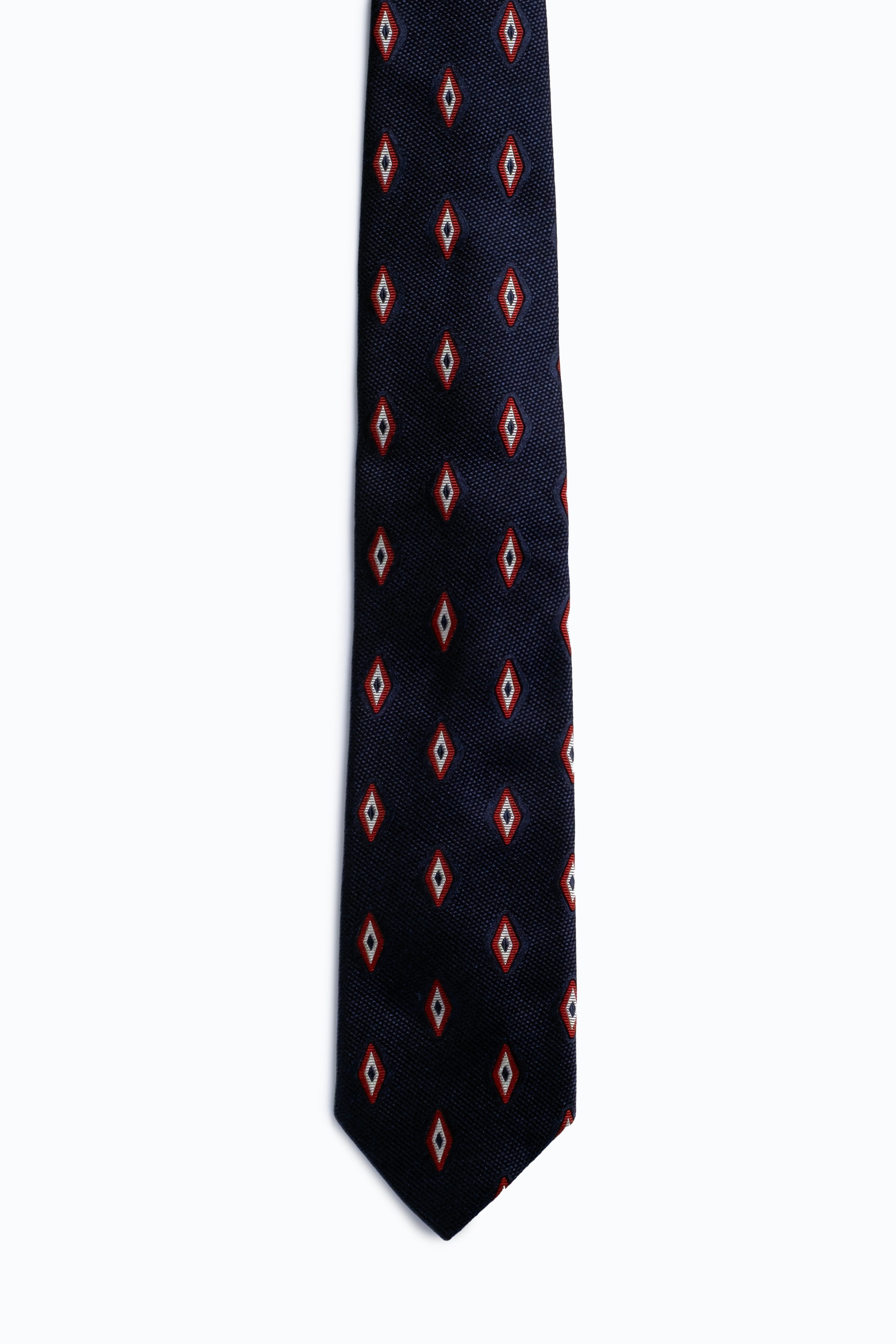 Coronari Silk Tie - Midnight Rhombus