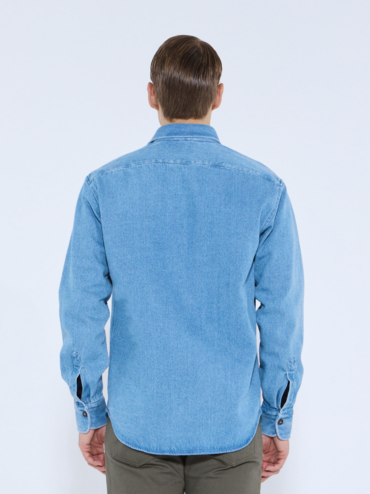 Blue Denim Double Pocket Overshirt