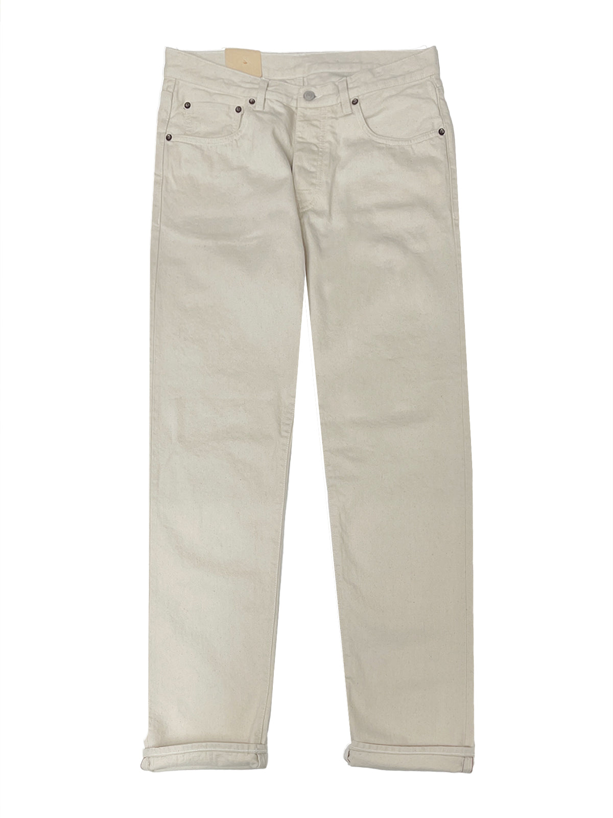 Fortela John Off White Denim Five Pocket Jeans