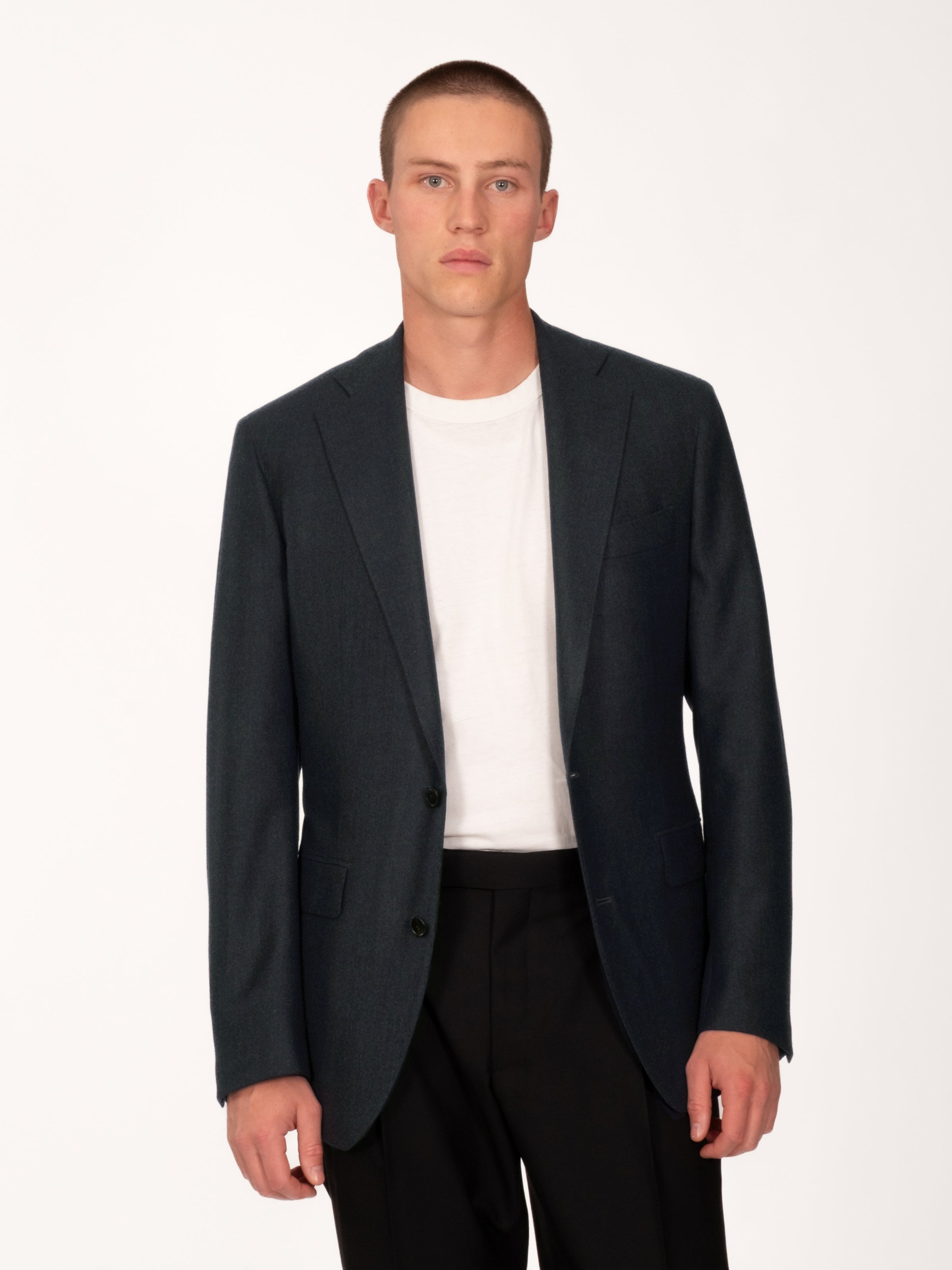 Alpine Green Jersely Wool Blazer